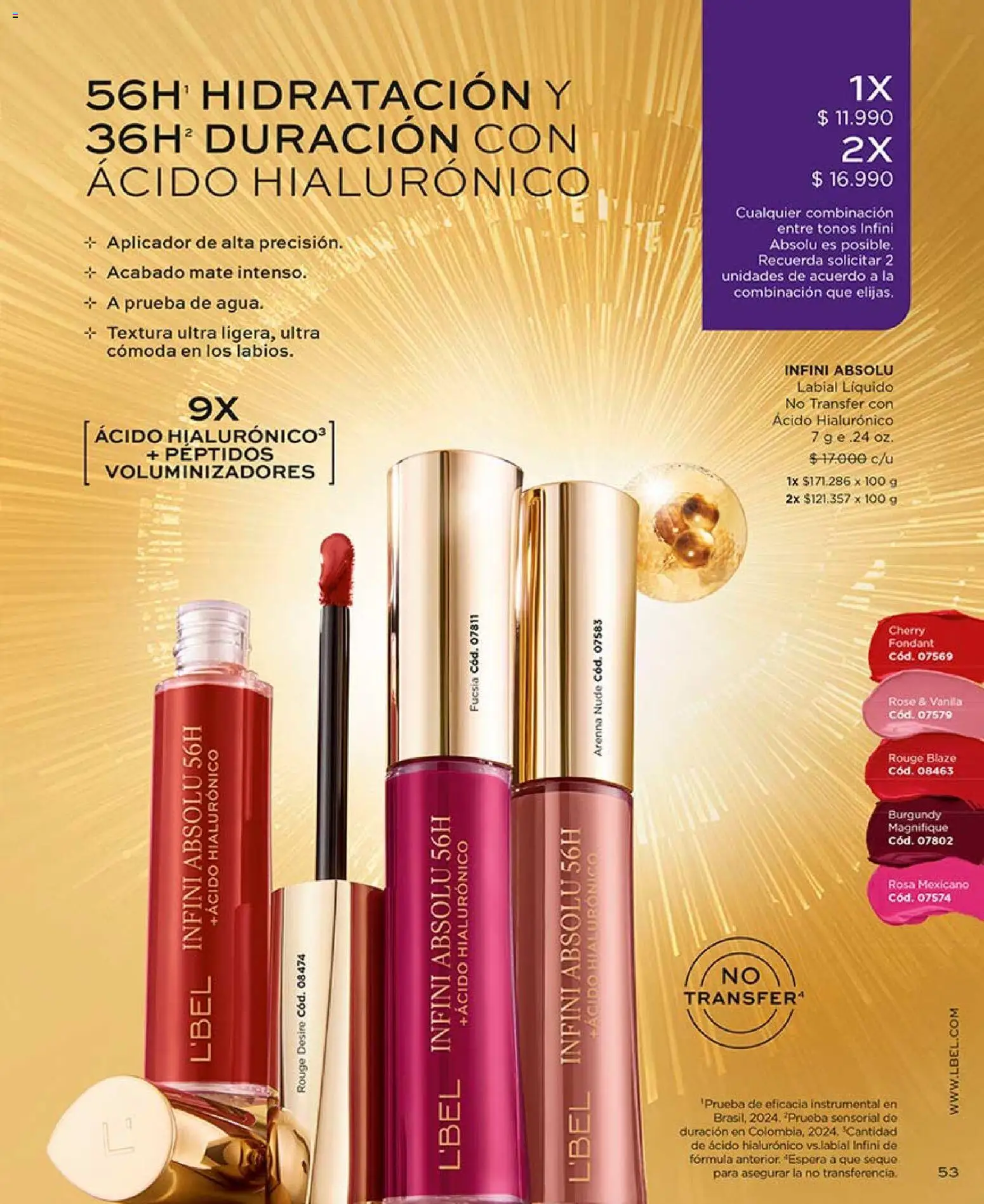 Catálogo L'Bel Campaña 9 │ válido desde el 17.05.2026 | Página: 53 | Productos: Mate, Labial