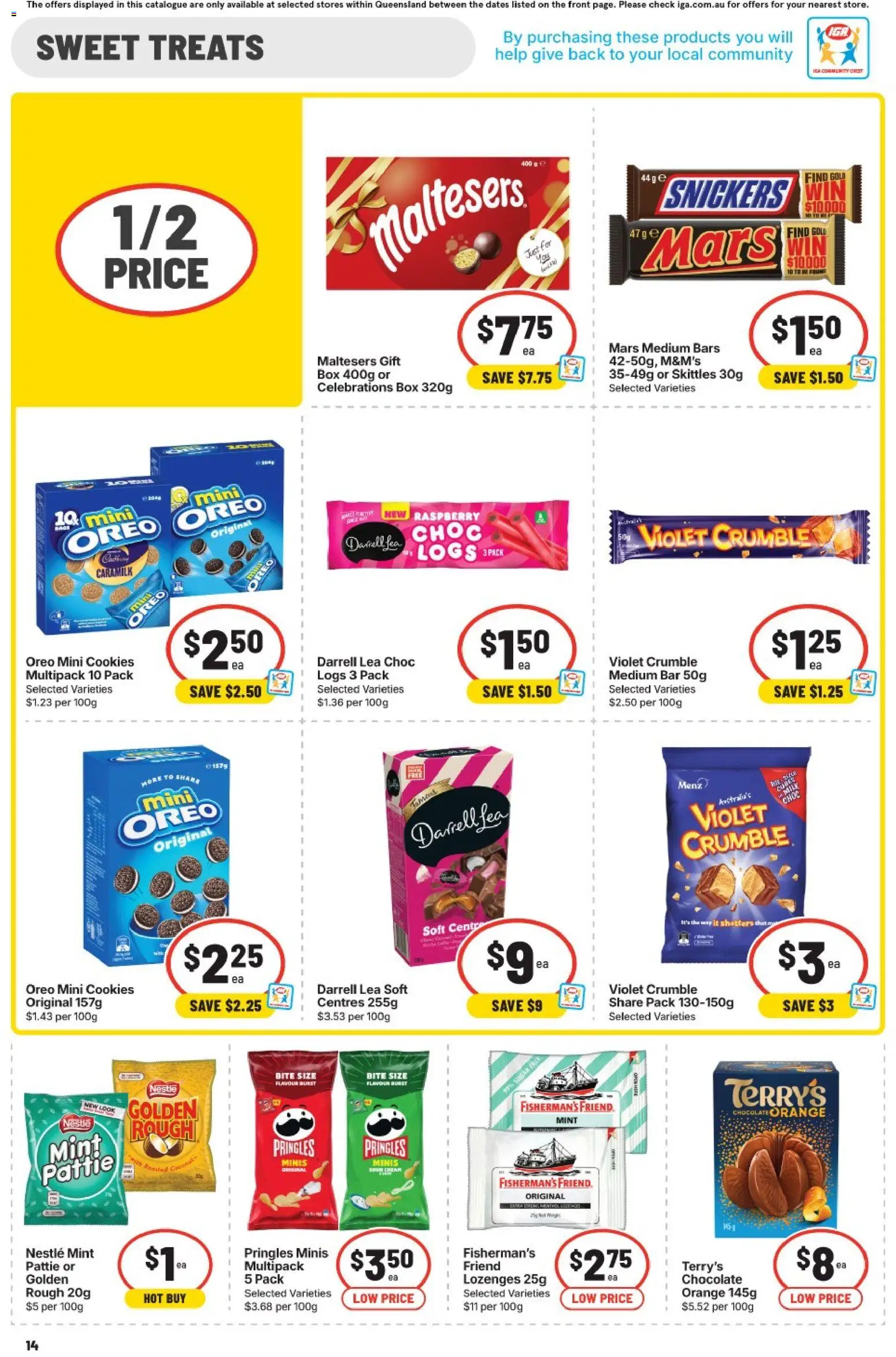 IGA catalogue - valid from 03.06.2026 | Page: 14 | Products: Box, Chocolate, Cream, Sugar