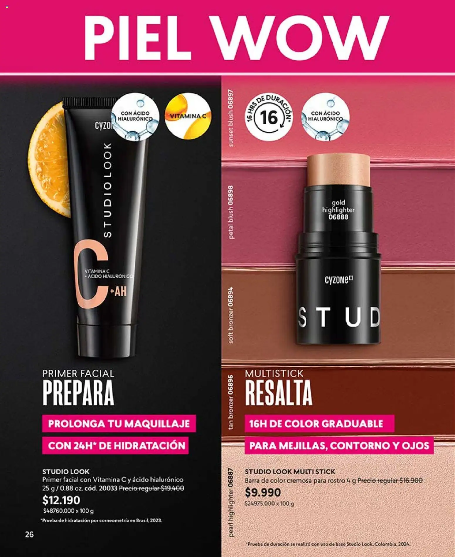 Catálogo CyZone Campaña 6 │ válido desde el 31.03.2026 | Página: 26 | Productos: Contorno, Maquillaje, Base