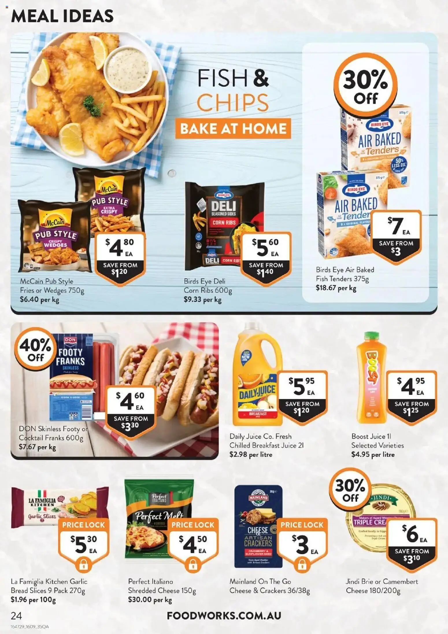 Foodworks catalogue - valid from 16/09/2026 | Page: 24 | Products: Sunflower, Bread, Juice, Garlic