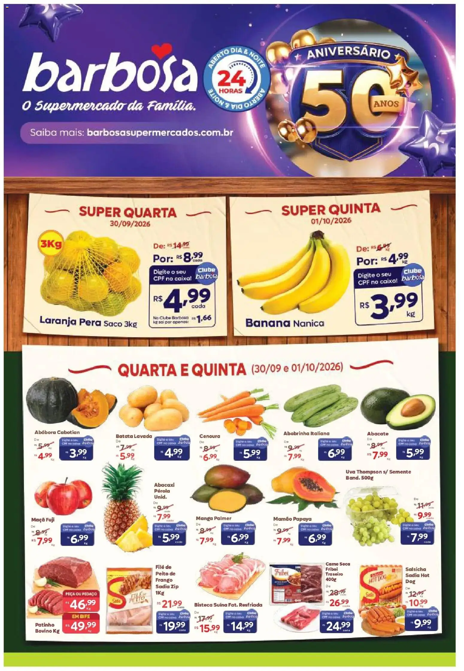 Barbosa Supermercados Folheto - válido de 30/09/2026 | Página: 1