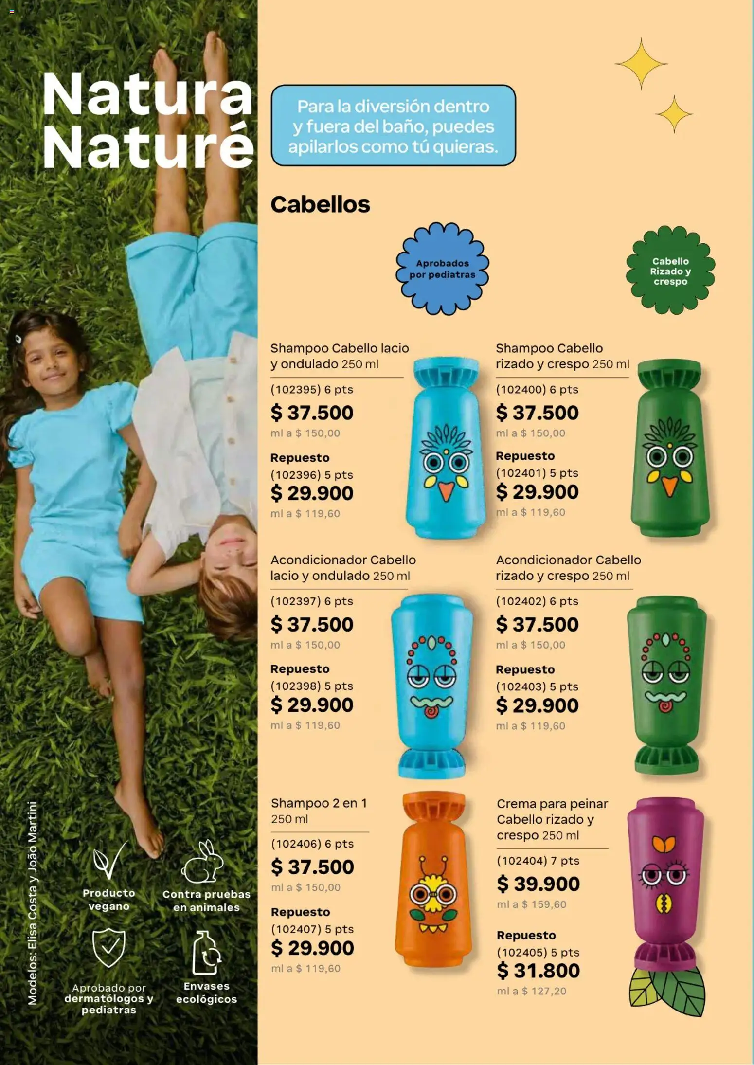 Natura revista - valida desde el 01.04.2026 | Página: 168 | Productos: Crema, Shampoo, Acondicionador