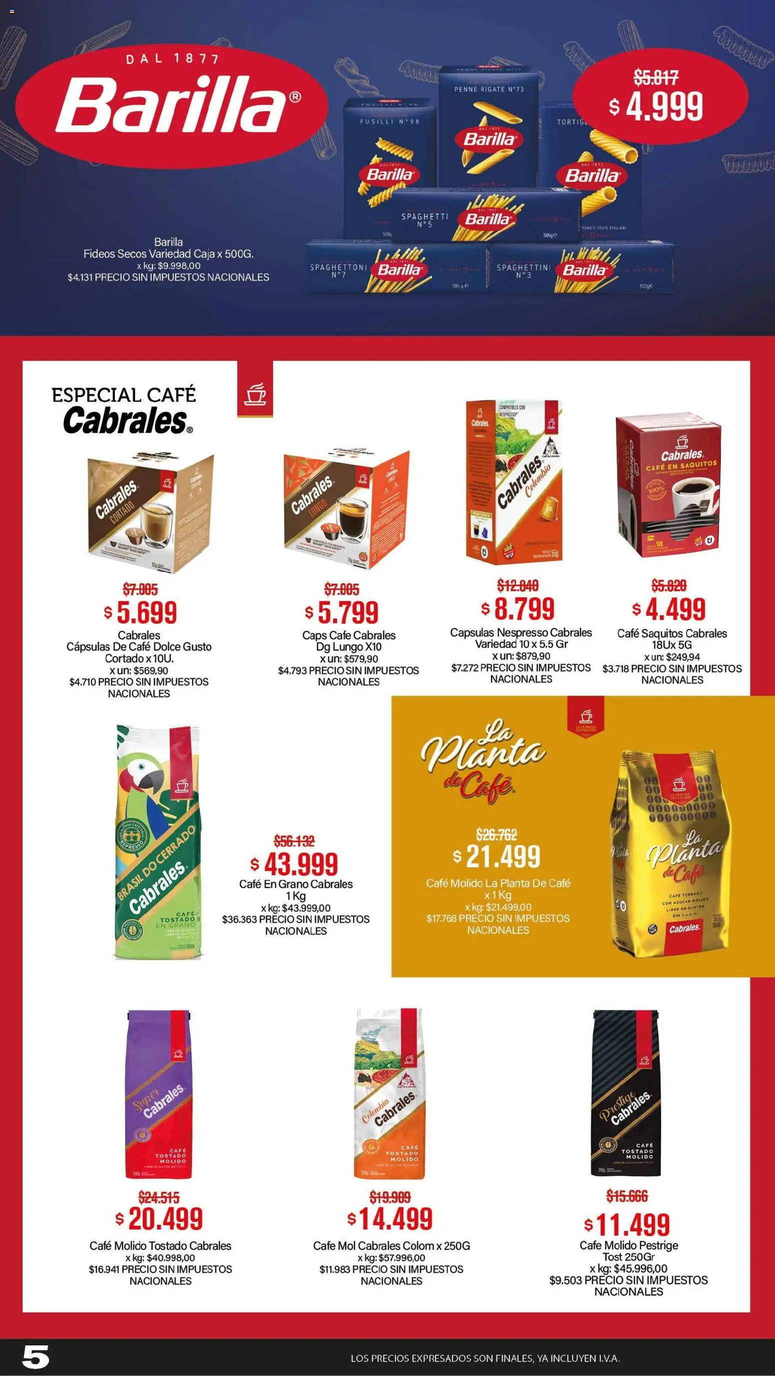 Makro Ofertas ALCANZA │ válido desde el 20/08/2026 | Página: 5 | Productos: Caja, Cápsulas, Café en grano, Planta
