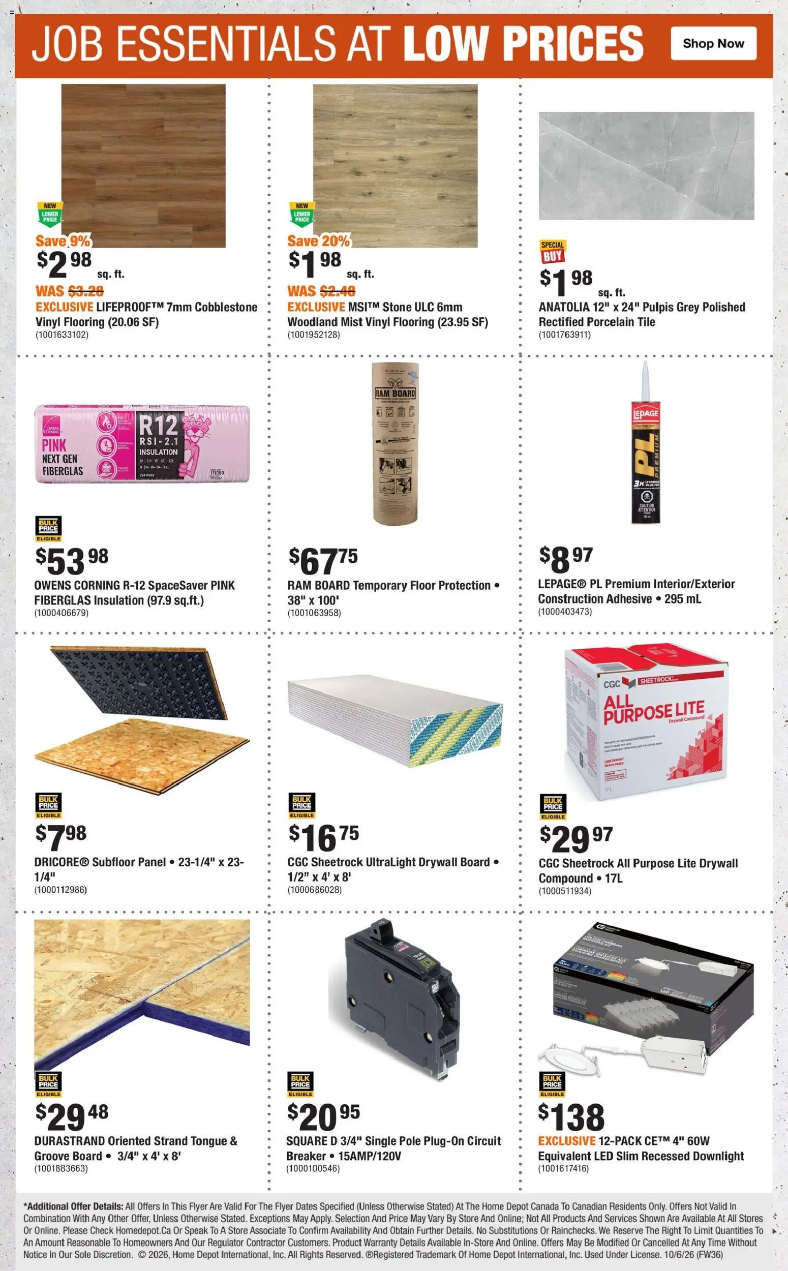 Home Depot flyer valid from Oct 8, 2026 | Page: 8