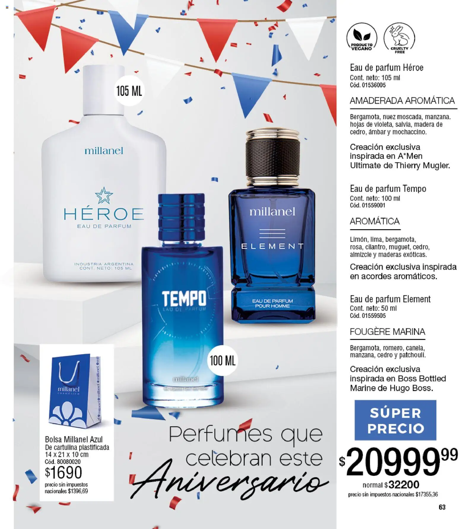 Millanel - Catálogo │ válido desde el 30/03/2026 | Página: 63 | Productos: Bolsa, Perfumes, Nuez