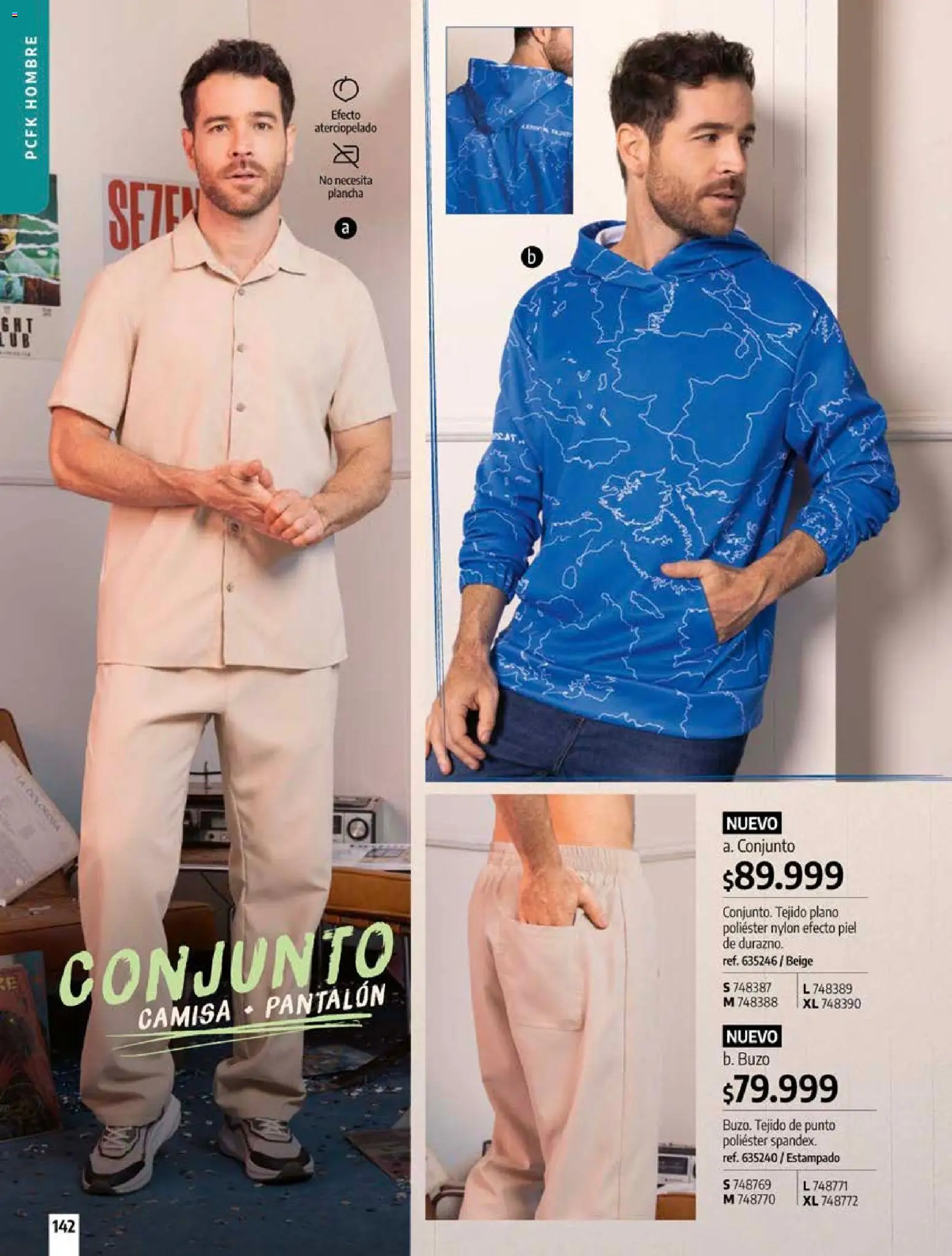 Pacifika revista - valida desde el 12/07/2026 | Página: 142 | Productos: Plancha, Buzo, Conjunto, Camisa