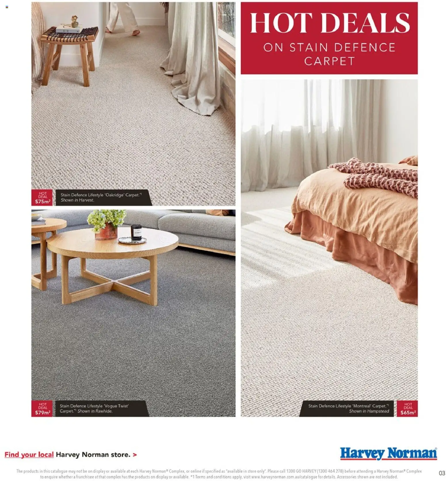Harvey Norman catalogue - valid from 03/09/2026 | Page: 3 | Products: Carpet, Accessories