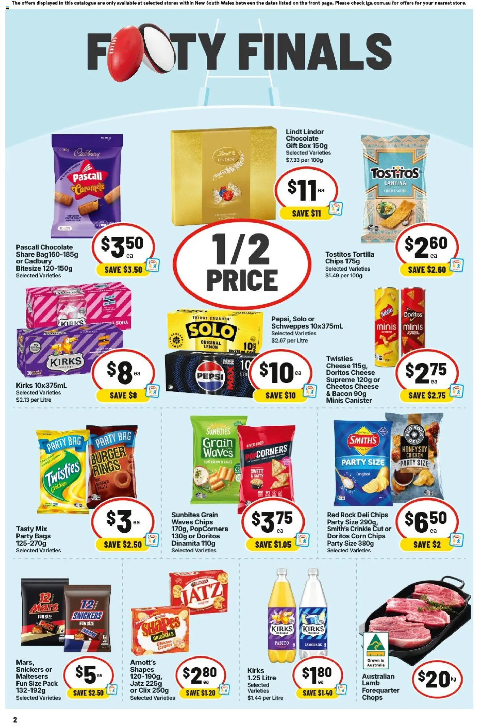 IGA catalogue - valid from 16/09/2026 | Page: 3 | Products: Corn, Lamb, Sour cream, Lindt