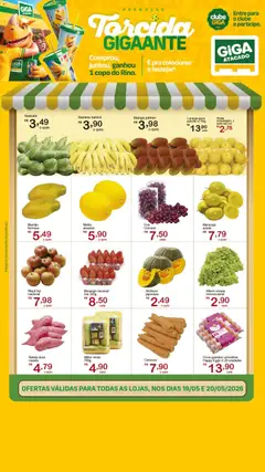 GIGA Atacado ofertas Feirão - Pré-Visualização do folheto da loja GIGA Atacado, válido de 19.05.2026 | Página: 1 | Produtos: Abóbora, Ovos, Alface, Batata