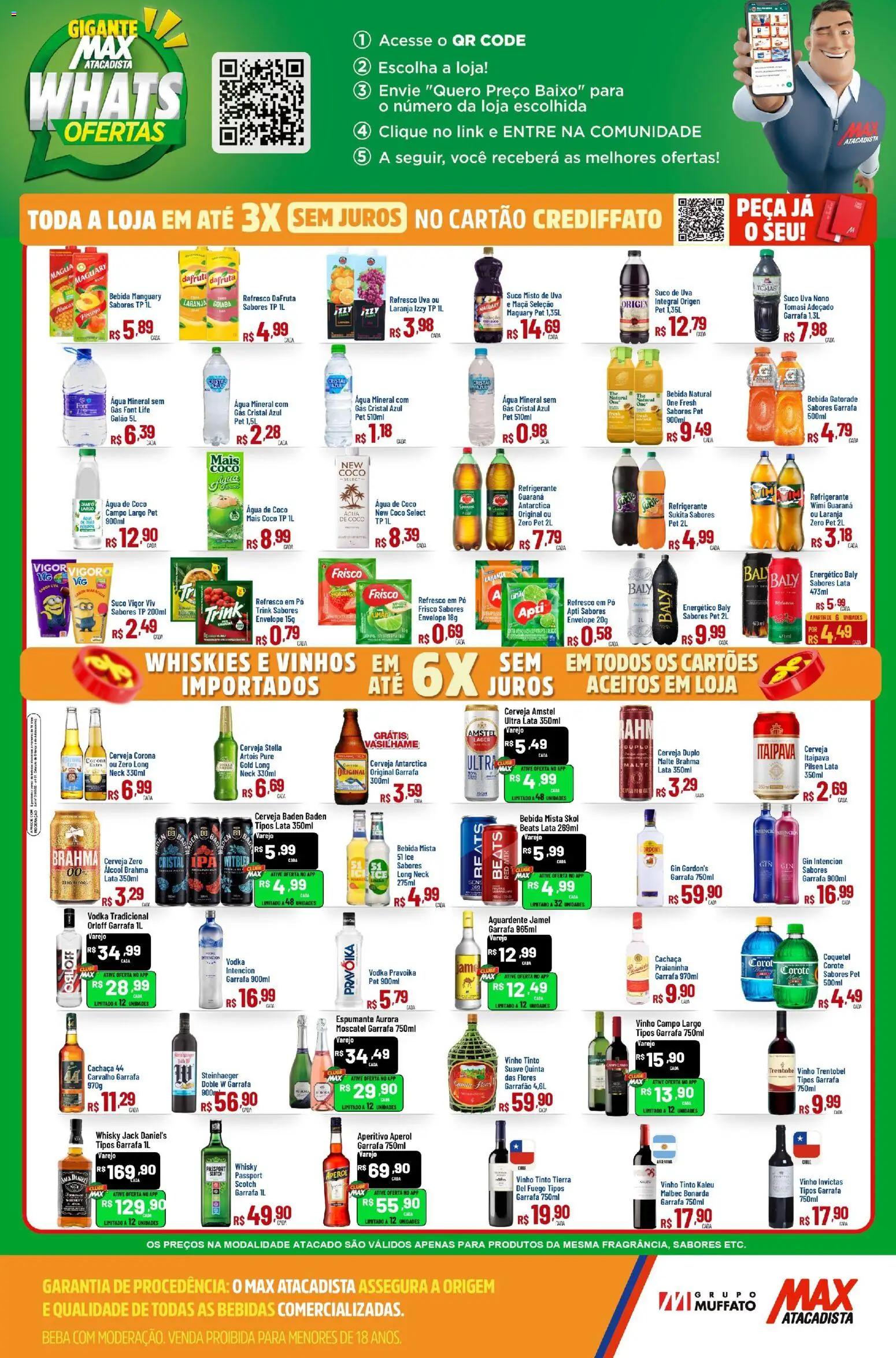 Max Atacadista Folheto - válido de 10/09/2026 | Página: 4 | Produtos: Pó, Vinho tinto, Suco, Cerveja