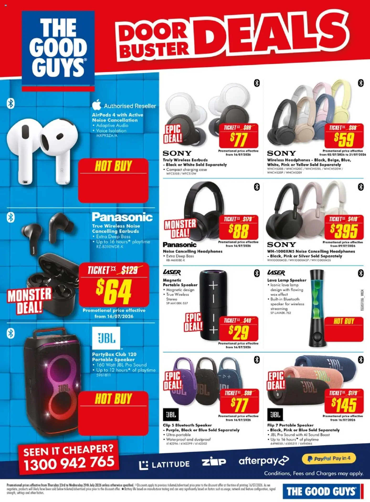 The Good Guys catalogue - valid from 23/07/2026 | Page: 7 | Products: Lamp, Case, Portable, Stereo