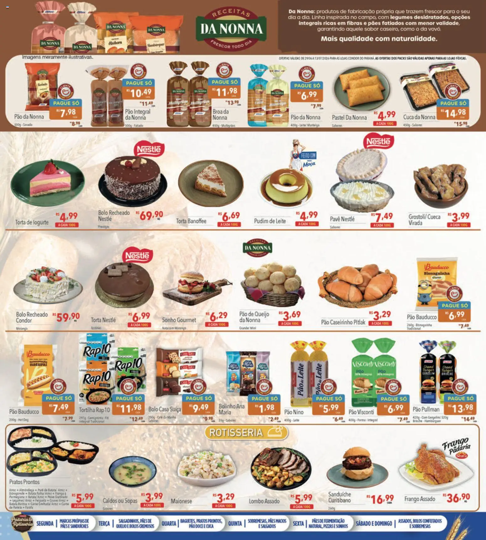Supermercados Condor Folheto - válido de 29/06/2026 | Página: 10 | Produtos: Abóbora, Panela, Lombo, Batata