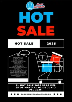 Vista previa de Farmacia Guadalajara Hot Sale, nuevo folleto de la tienda, válido en México a partir del 25.05.2026