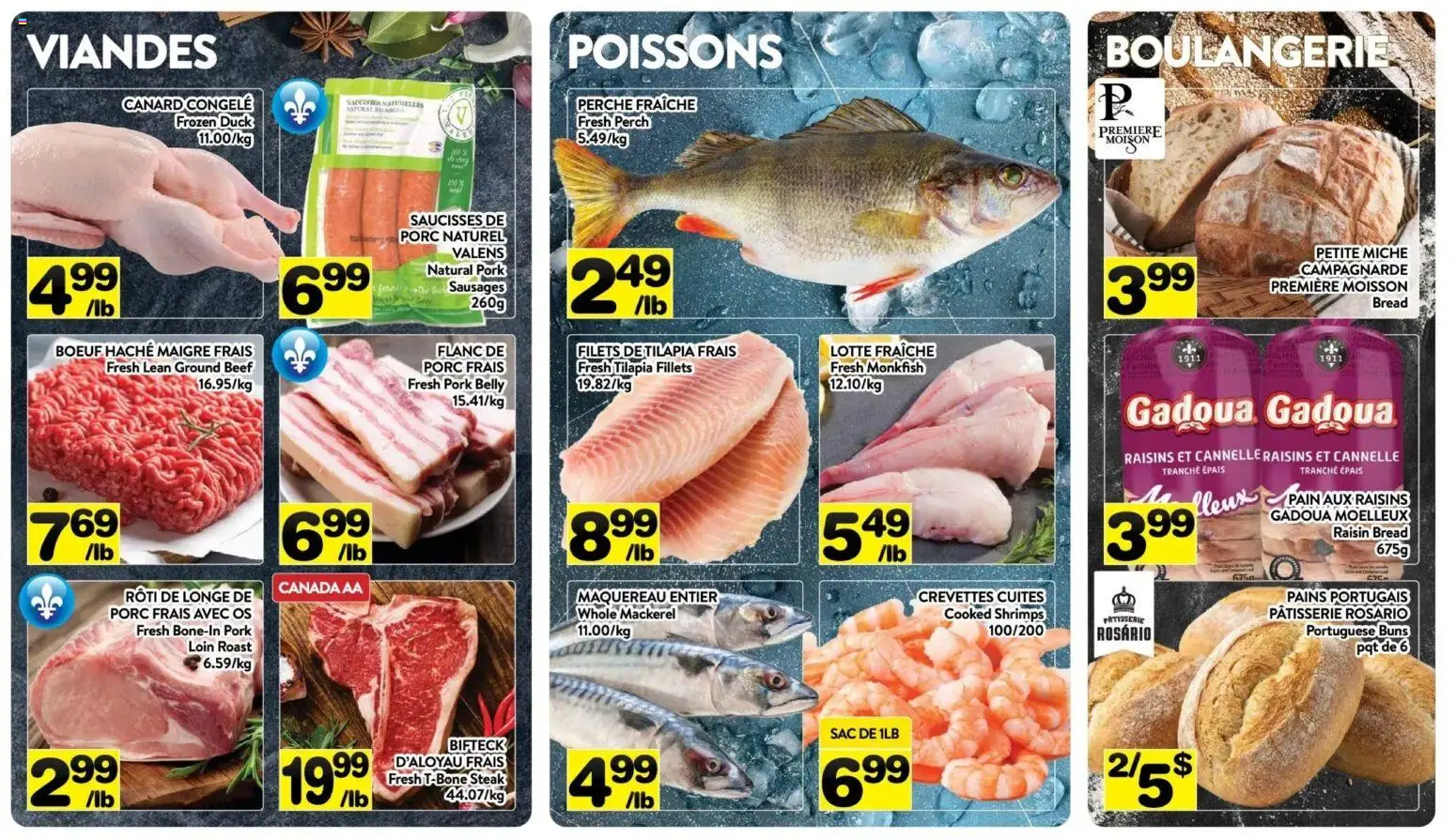 Pa Supermarché flyer valid from 20.04.2026 | Page: 4 | Products: Beef, Bread, Pork