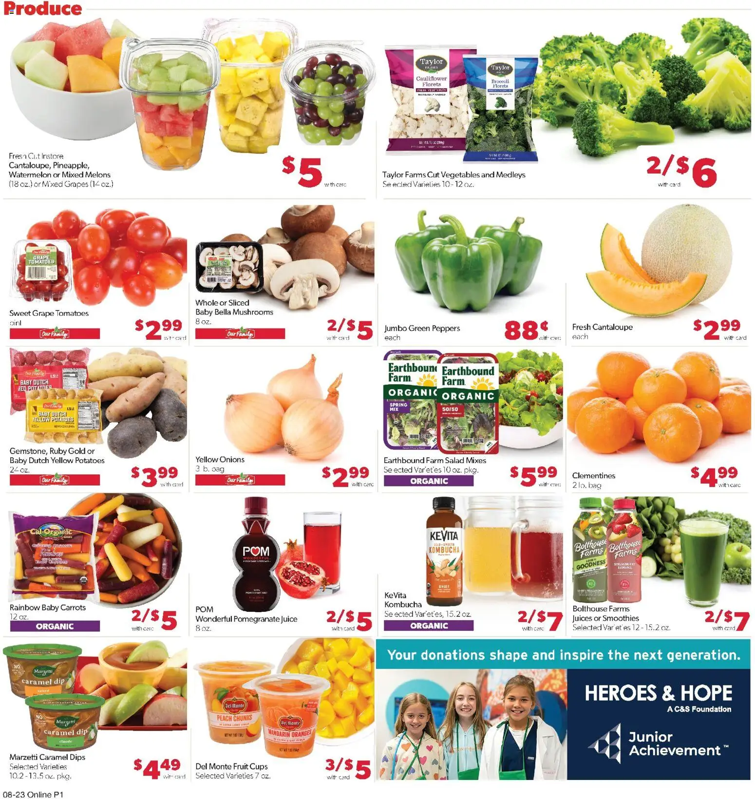 Family Fare Weekly Ad - ND - valid from 08/23/2026 | Page: 6 | Products: Pomegranate, Tomatoes, Potatoes, Watermelon