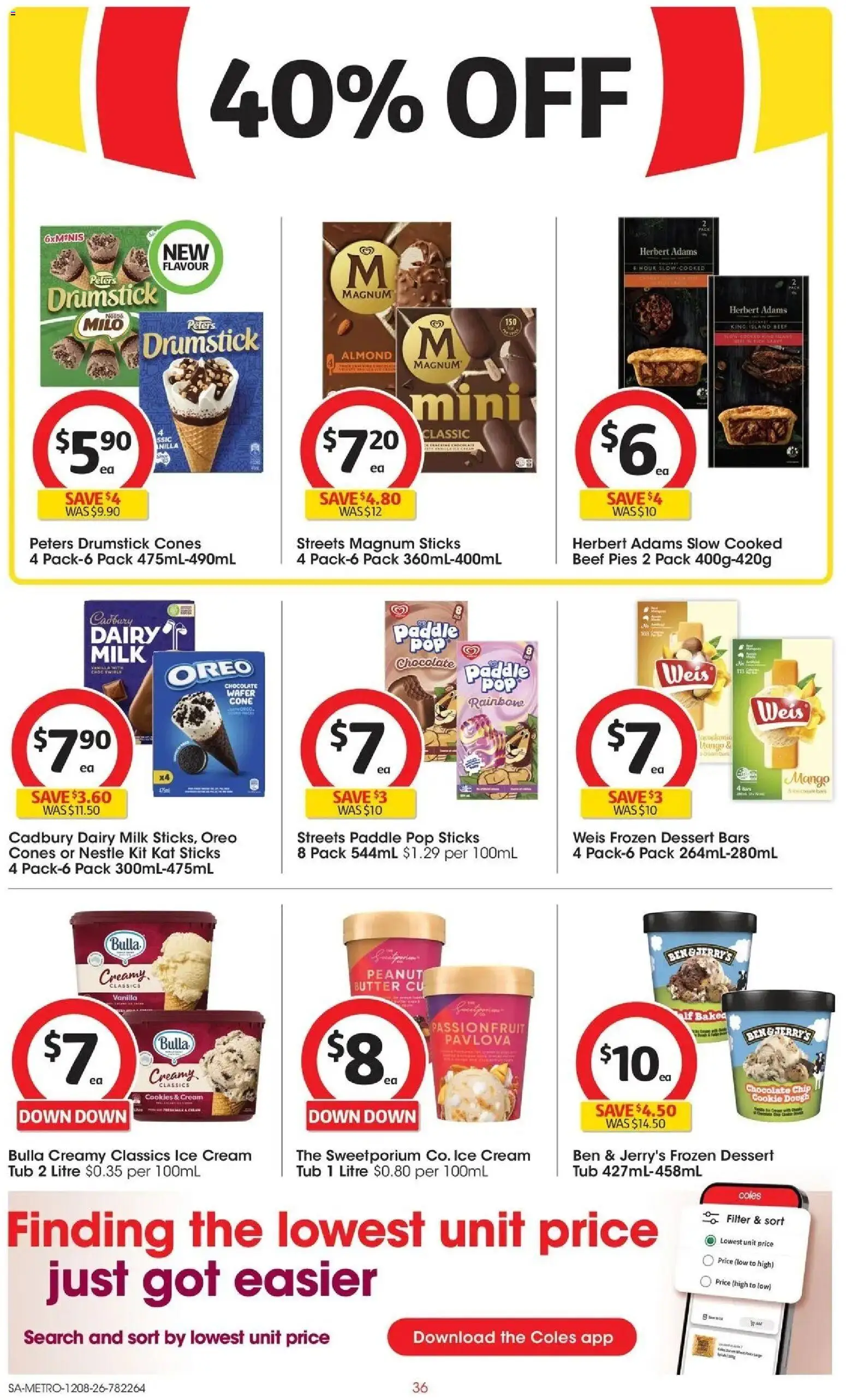 Coles catalogue - valid from 12/08/2026 | Page: 36 | Products: Dairy, Butter, Dough, Cookies