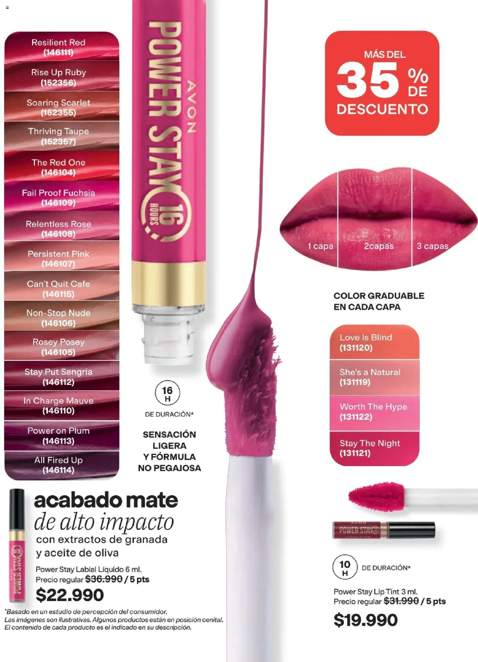 Avon revista - valida desde el 15/07/2026 | Página: 12 | Productos: Granada, Oliva, Café, Aceite