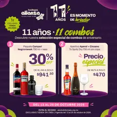 Vista previa de Bodegas Alianza catálogo 11 años 11 combos, nuevo folleto de la tienda, válido en México a partir del 13/10/2026
