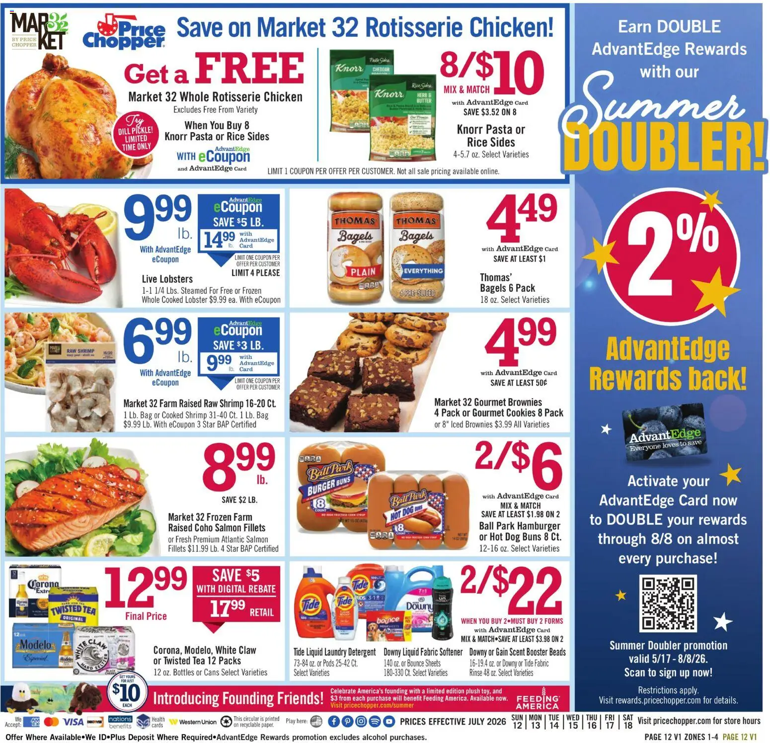 Price Chopper Weekly Ad - valid from 07/12/2026 | Page: 12 | Products: Rice, Tea, Pasta, Cookies