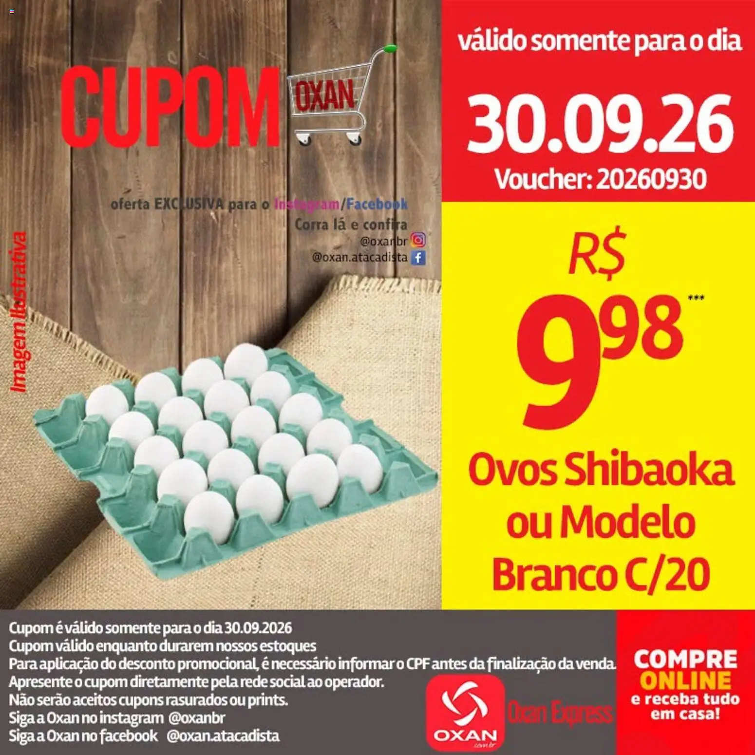 Oxan Atacadista Folheto - válido de 30/09/2026 | Página: 14 | Produtos: Ovos