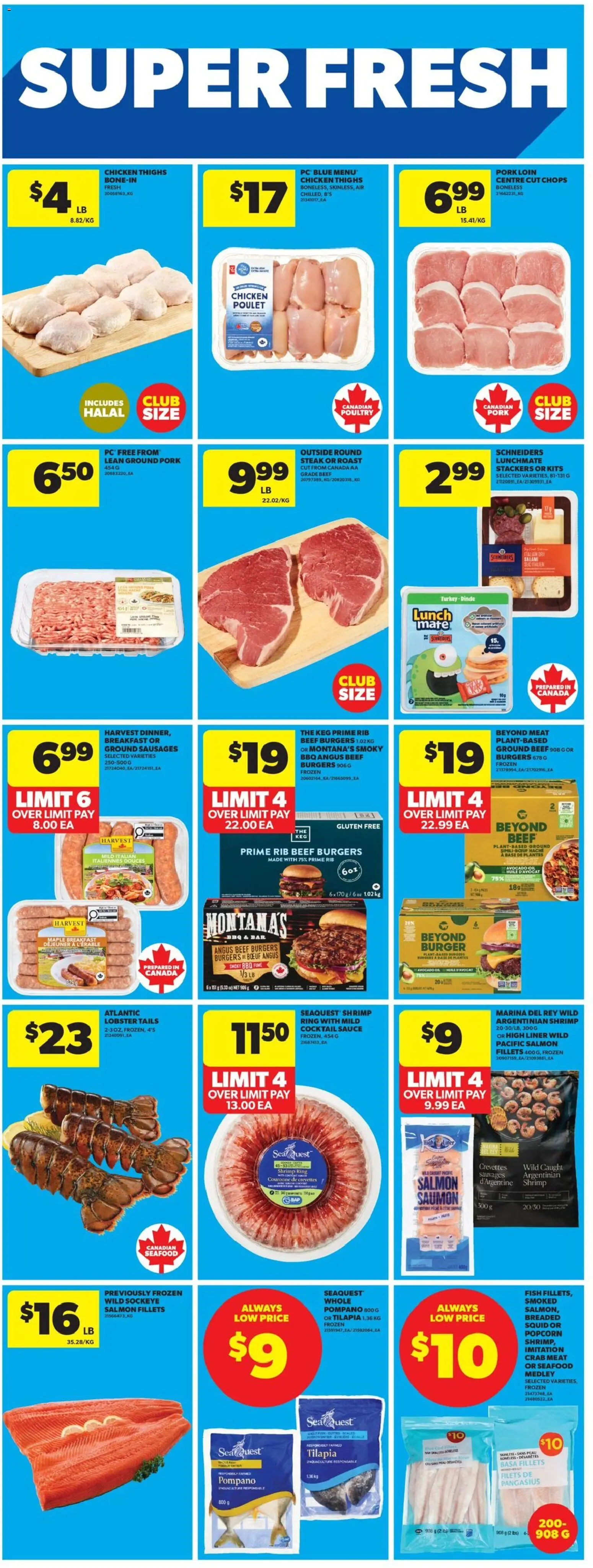 Real Canadian Superstore flyer valid from 07.05.2026 | Page: 24 | Products: Fish, Beef, Oil, Chicken