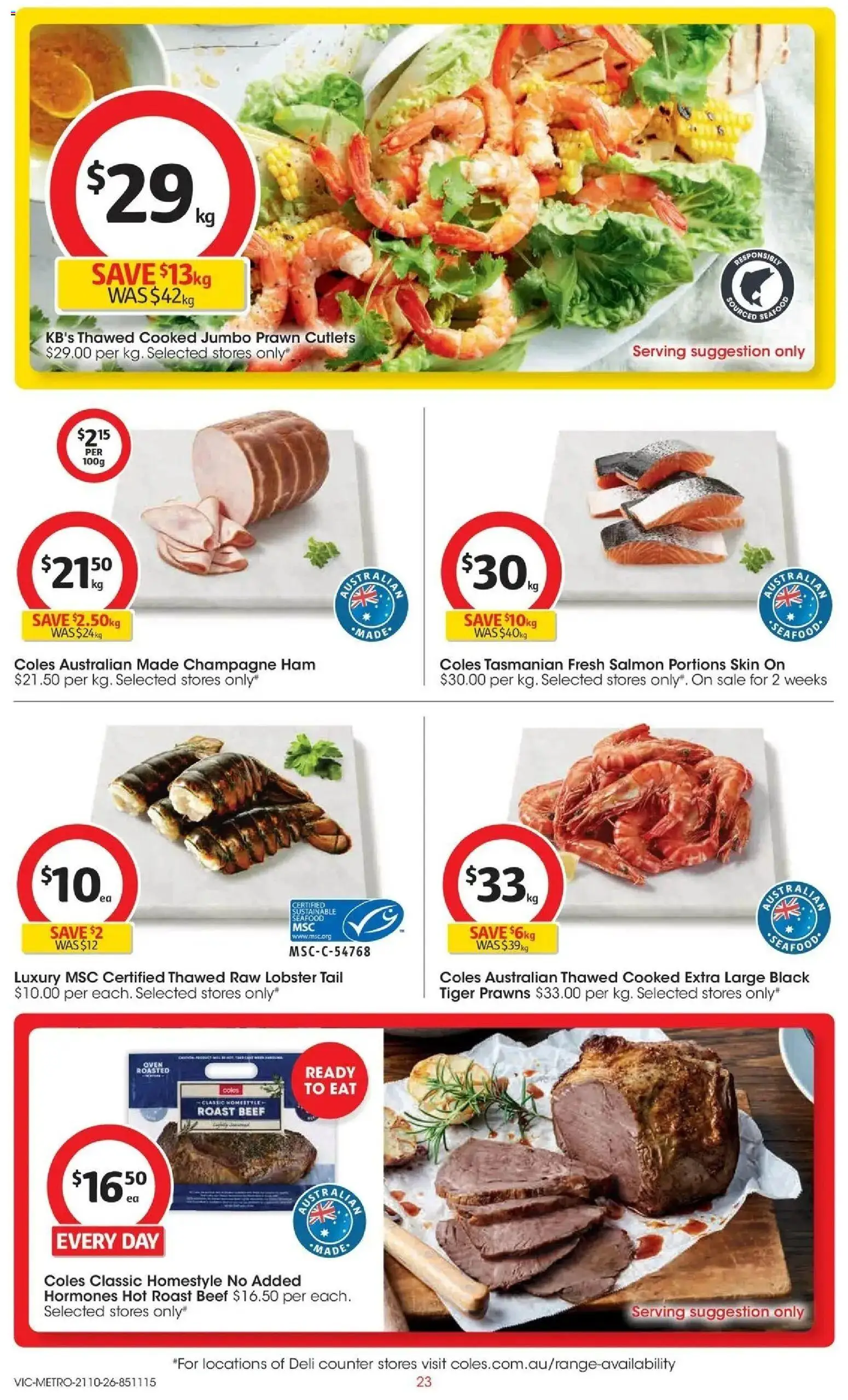 ﻿Coles catalogue valid from 21/10/2026 > Online Australia | Page: 23