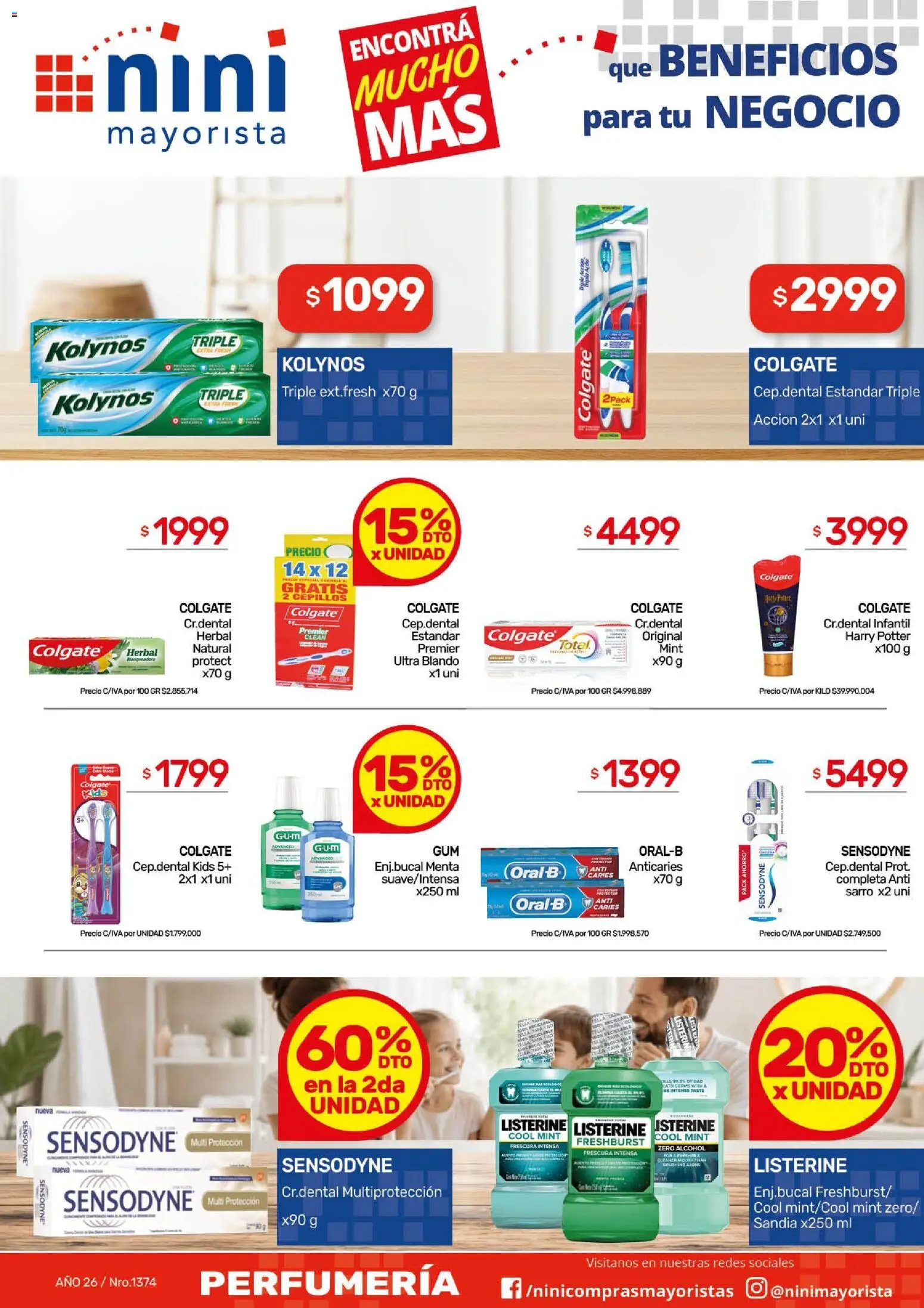 NINI Mayorista ofertas │ válido desde el 24/08/2026 | Página: 3 | Productos: Listerine, Sandía, Alcohol