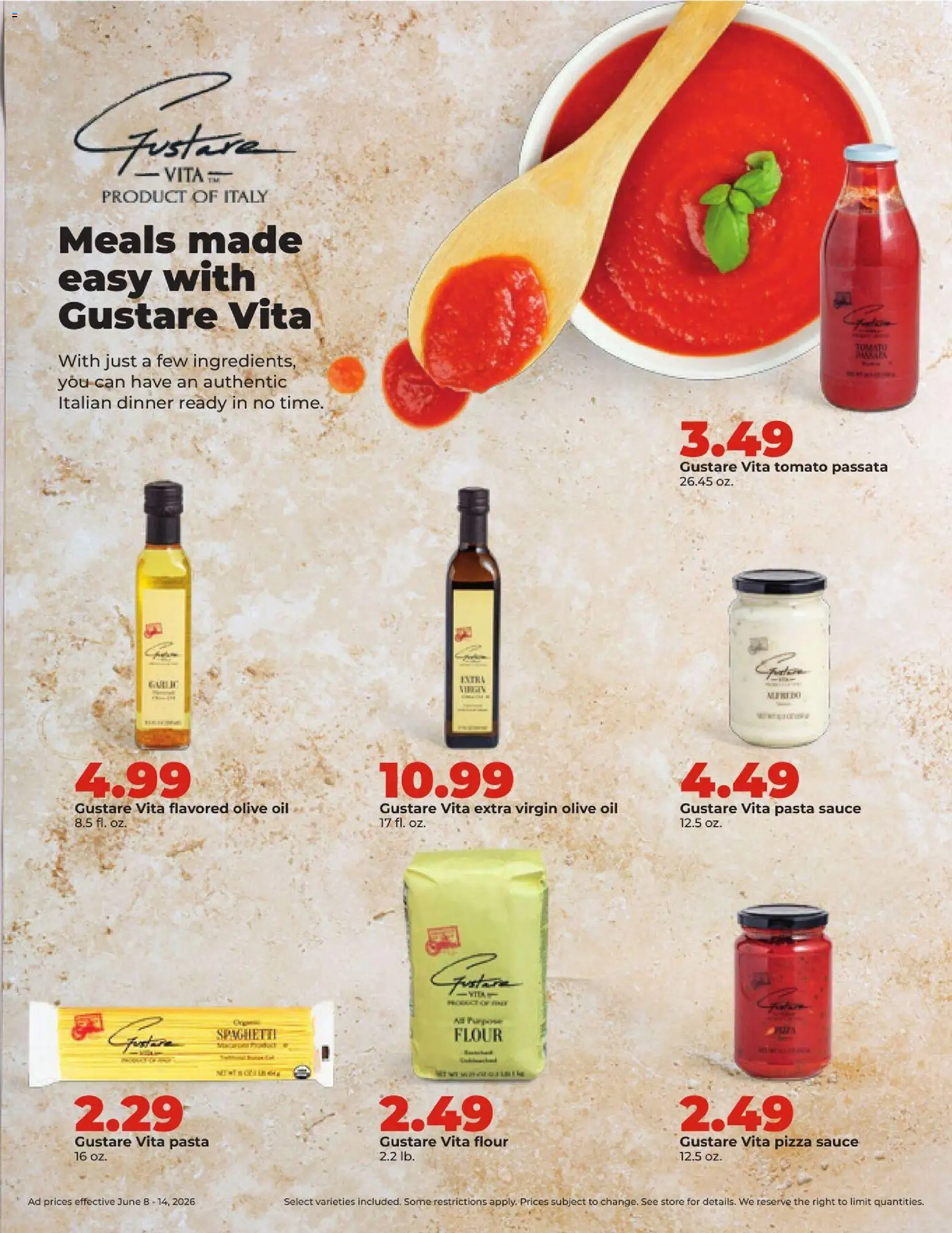 HyVee Weekly Ad - valid from 08.06.2026 | Page: 24 | Products: Oil, Pizza, Pasta, Sauce