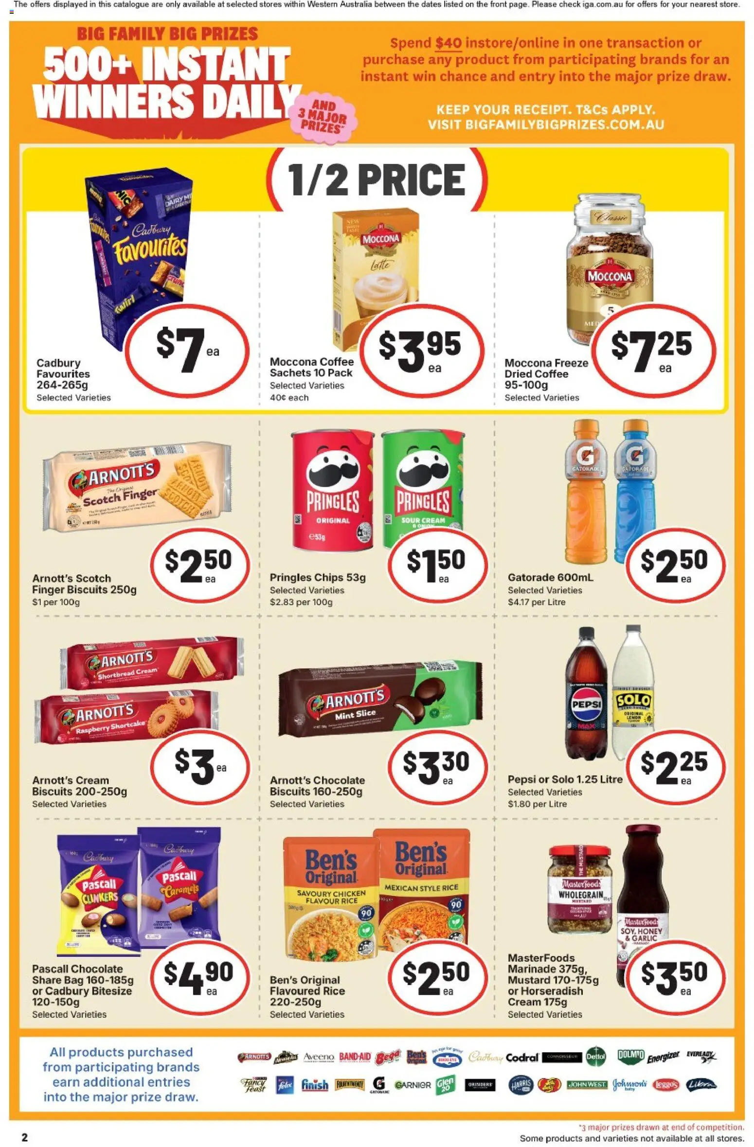 IGA catalogue - valid from 22/07/2026 | Page: 2 | Products: Coffee, Chocolate, Honey, Chips