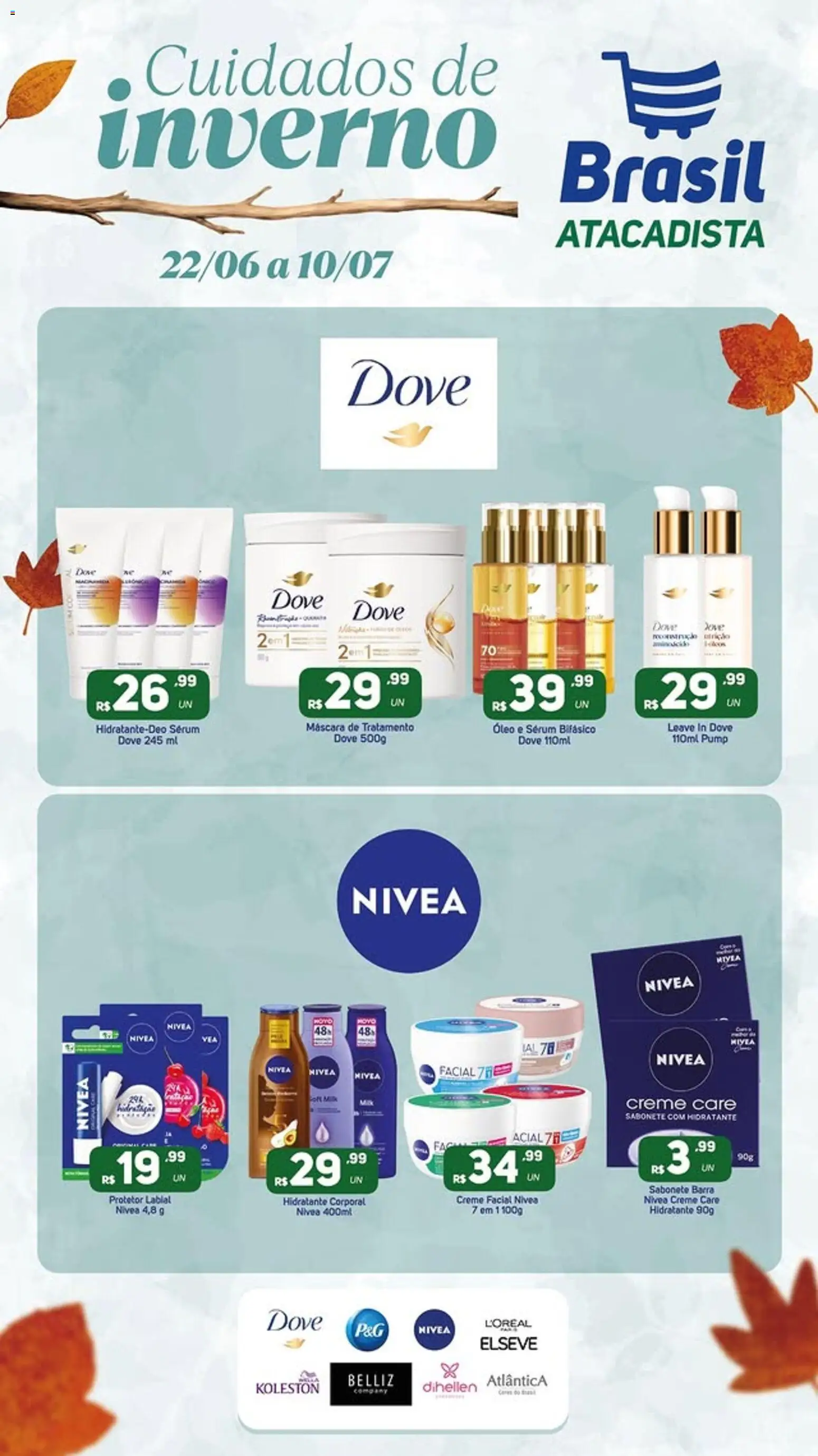 Brasil Atacadista Folheto - válido de 22/06/2026 | Página: 2 | Produtos: Hidratante corporal, Óleo, Sérum, Protetor labial