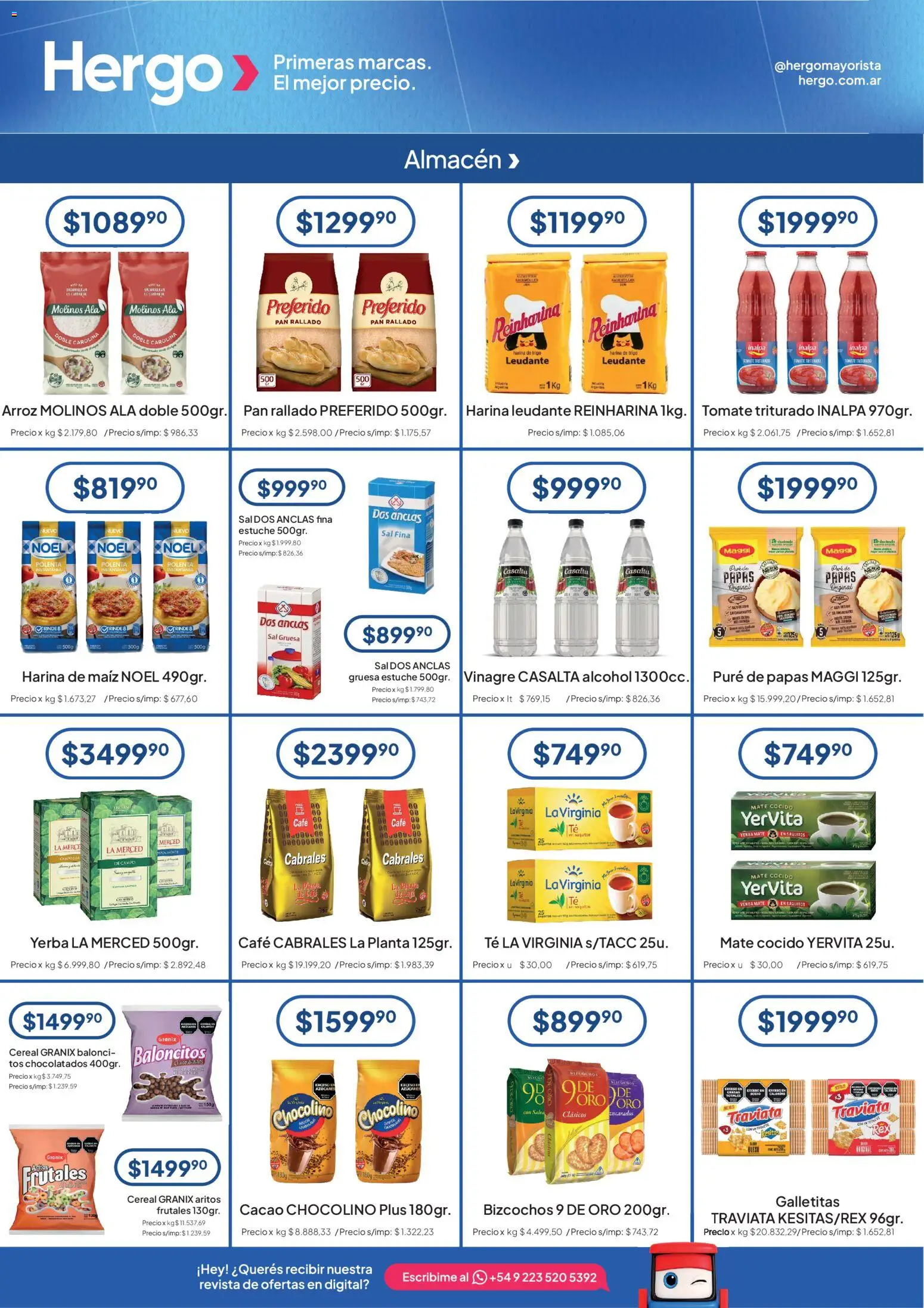 Hergo catálogo │ válido desde el 02/09/2026 | Página: 3 | Productos: Polenta, Café, Arroz, Planta