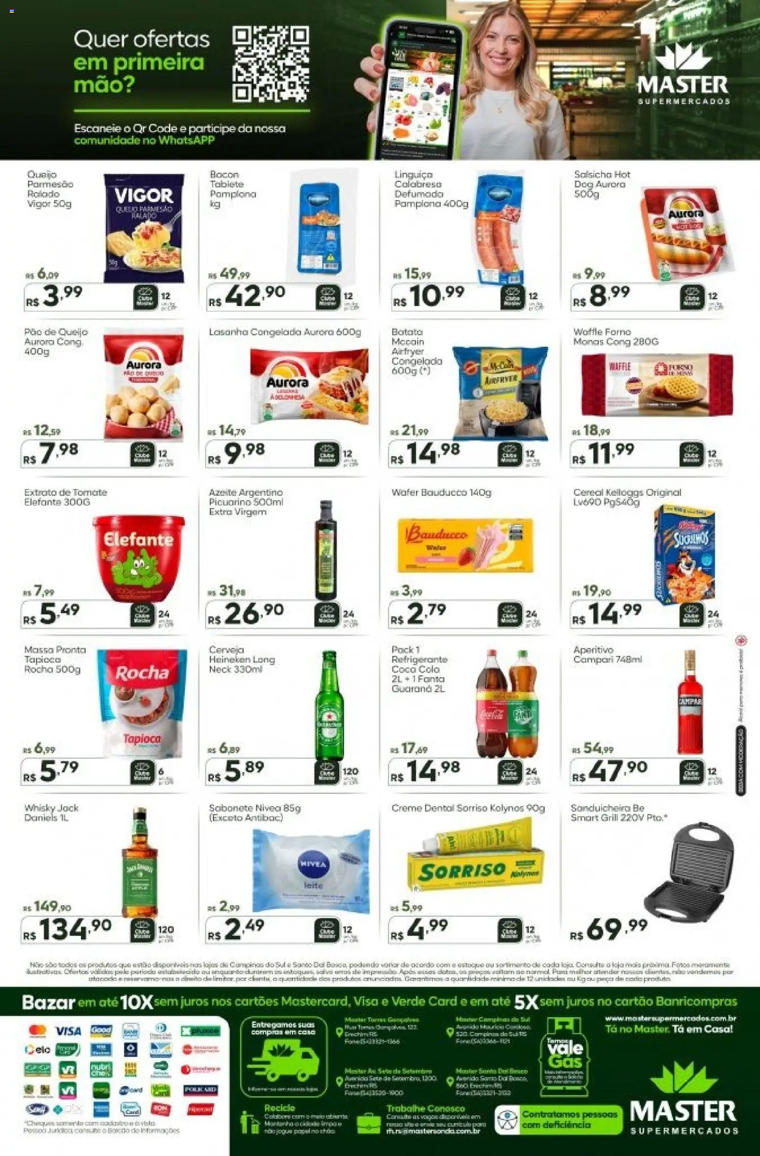 Master Folheto - válido de 25.05.2026 | Página: 2 | Produtos: Forno, Linguiça, Queijo, Creme dental