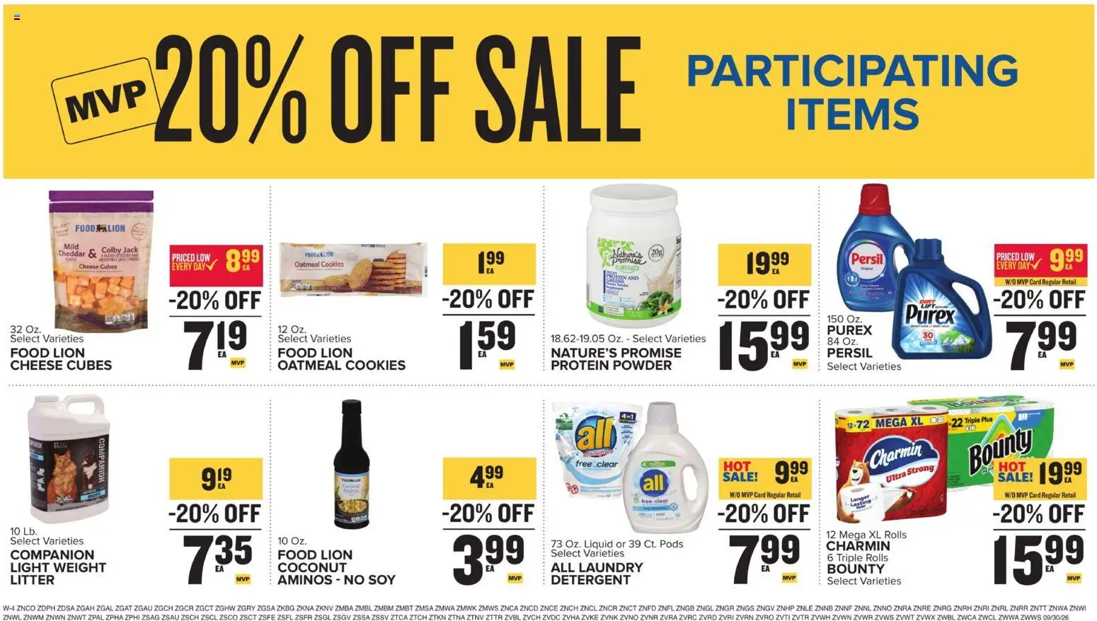 Food Lion Weekly Ad - valid from 09/30/2026 | Page: 18 | Products: Detergent, Cookies, Oatmeal, Greens