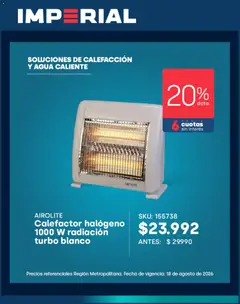 Imperial Ofertas válido desde el 04.08.2026 | Página: 4 | Productos: Agua