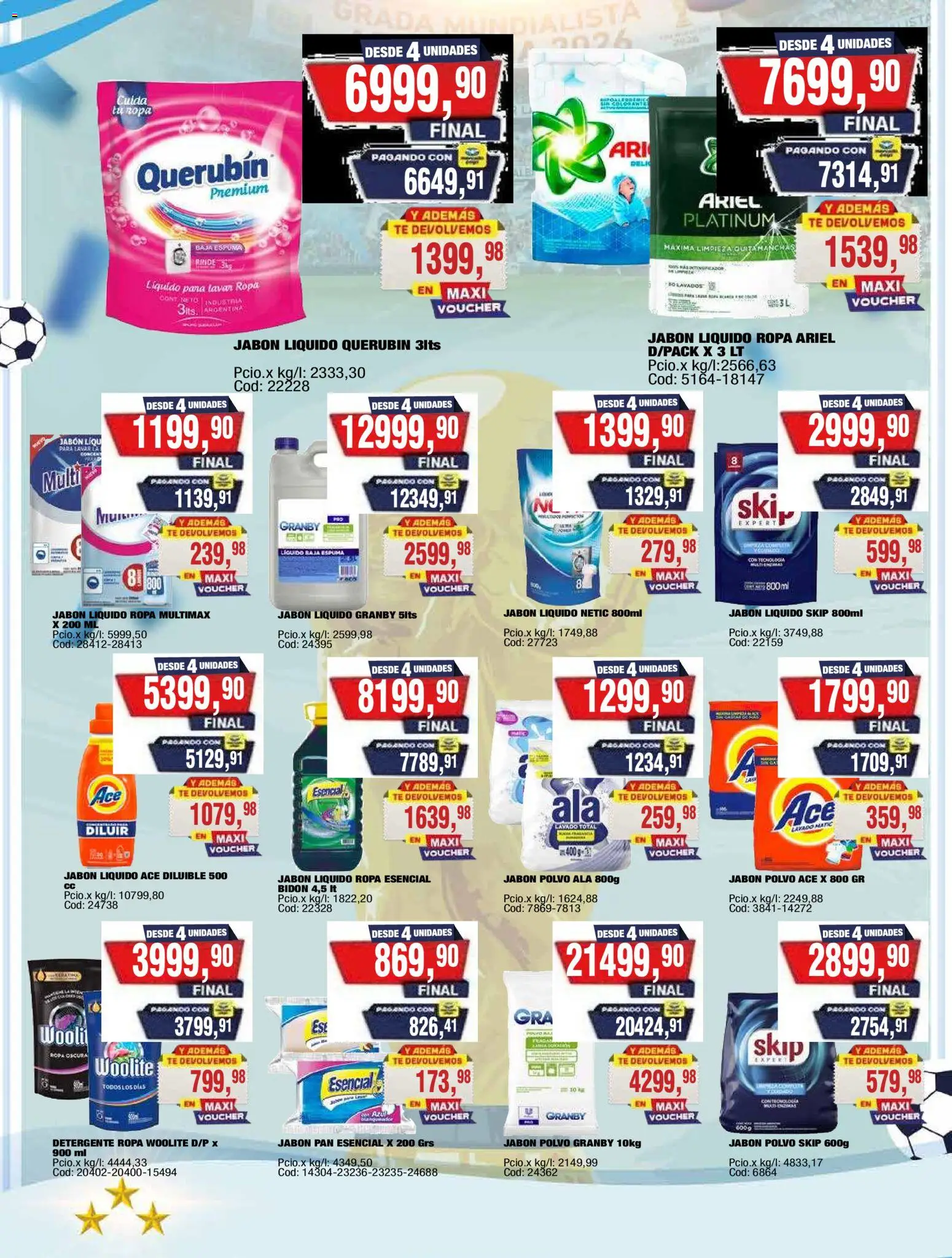 Maxiconsumo ofertas │ válido desde el 20/07/2026 | Página: 25 | Productos: Polvo, Jabón líquido, Jabón, Pan
