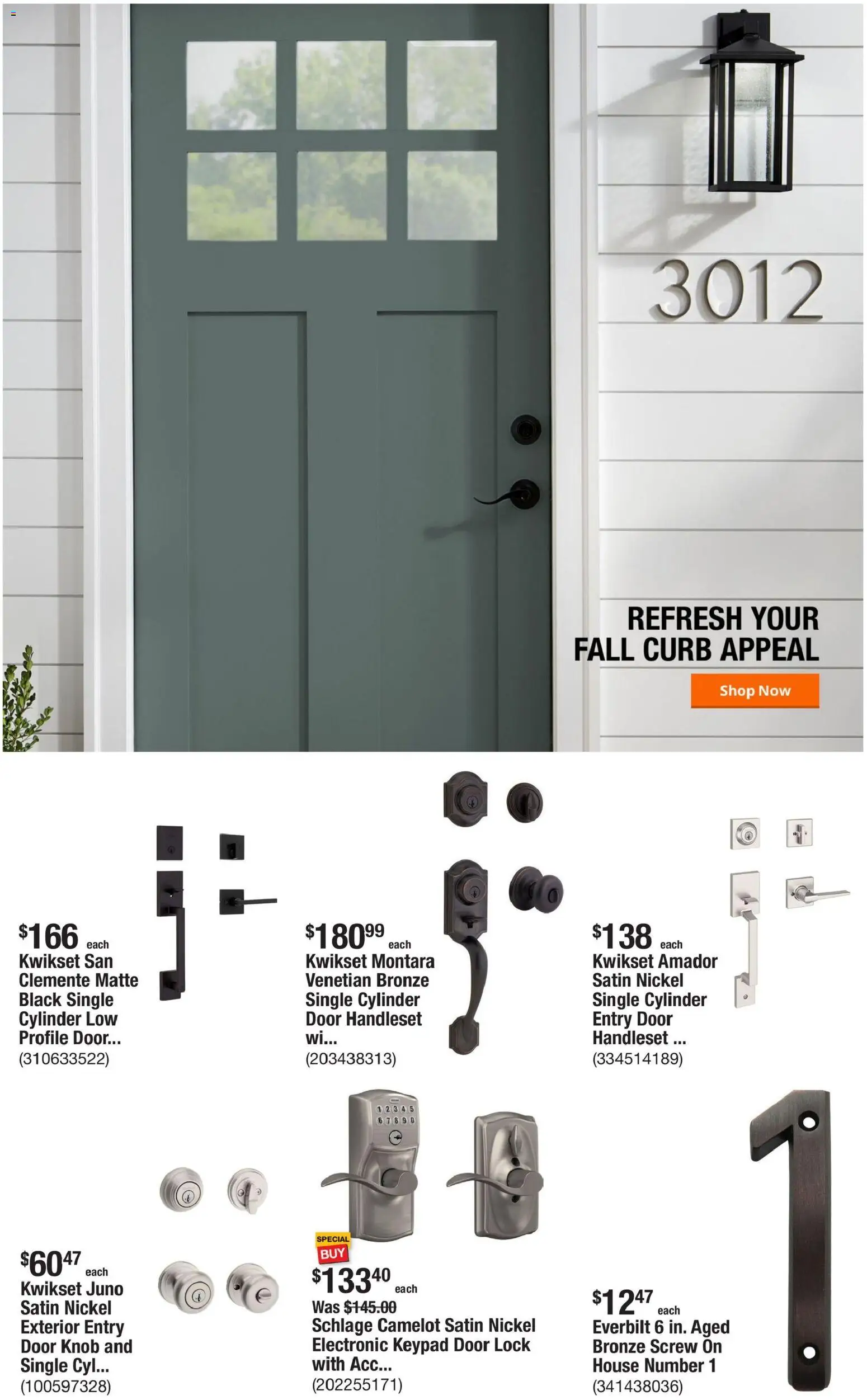 Home Depot Weekly Ad - valid from 09/10/2026 | Page: 6 | Products: Door Lock, Screw