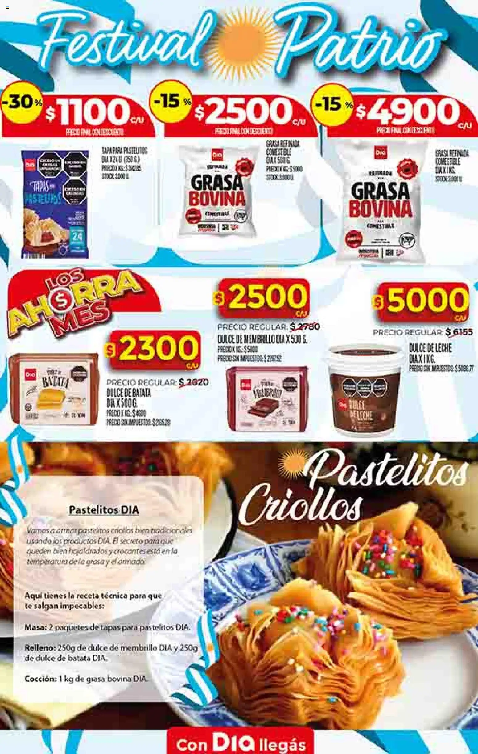 Supermercado DIA Ofertas │ válido desde el 20.05.2026 | Página: 30 | Productos: Batata, Dulce de leche, Leche, Té