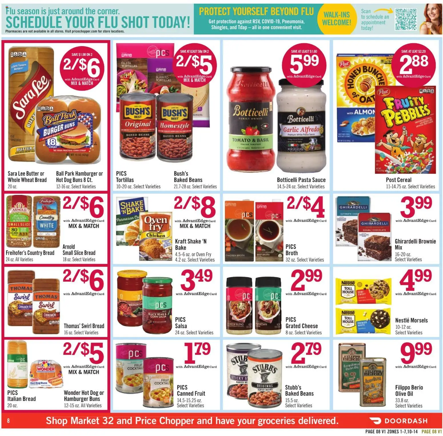 Price Chopper - Weekly Ad - valid from 08/23/2026 | Page: 8 | Products: Grated cheese, Hamburger, Tomato, Canned fruit