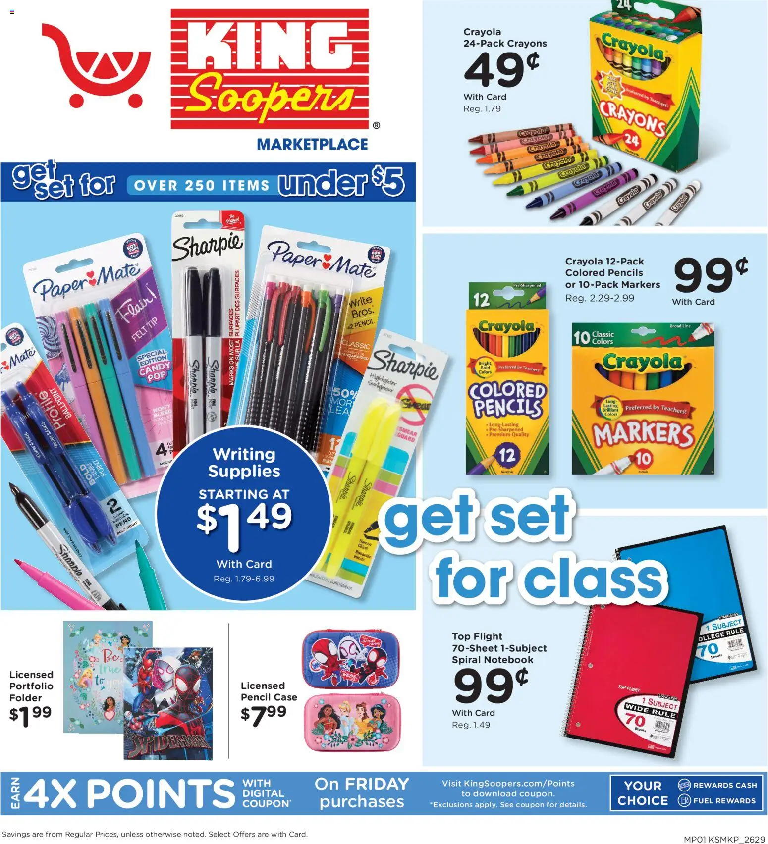 King Soopers Home & Apparel - valid from 08/19/2026 | Page: 1 | Products: Candy, Highlighter, Notebook, Case