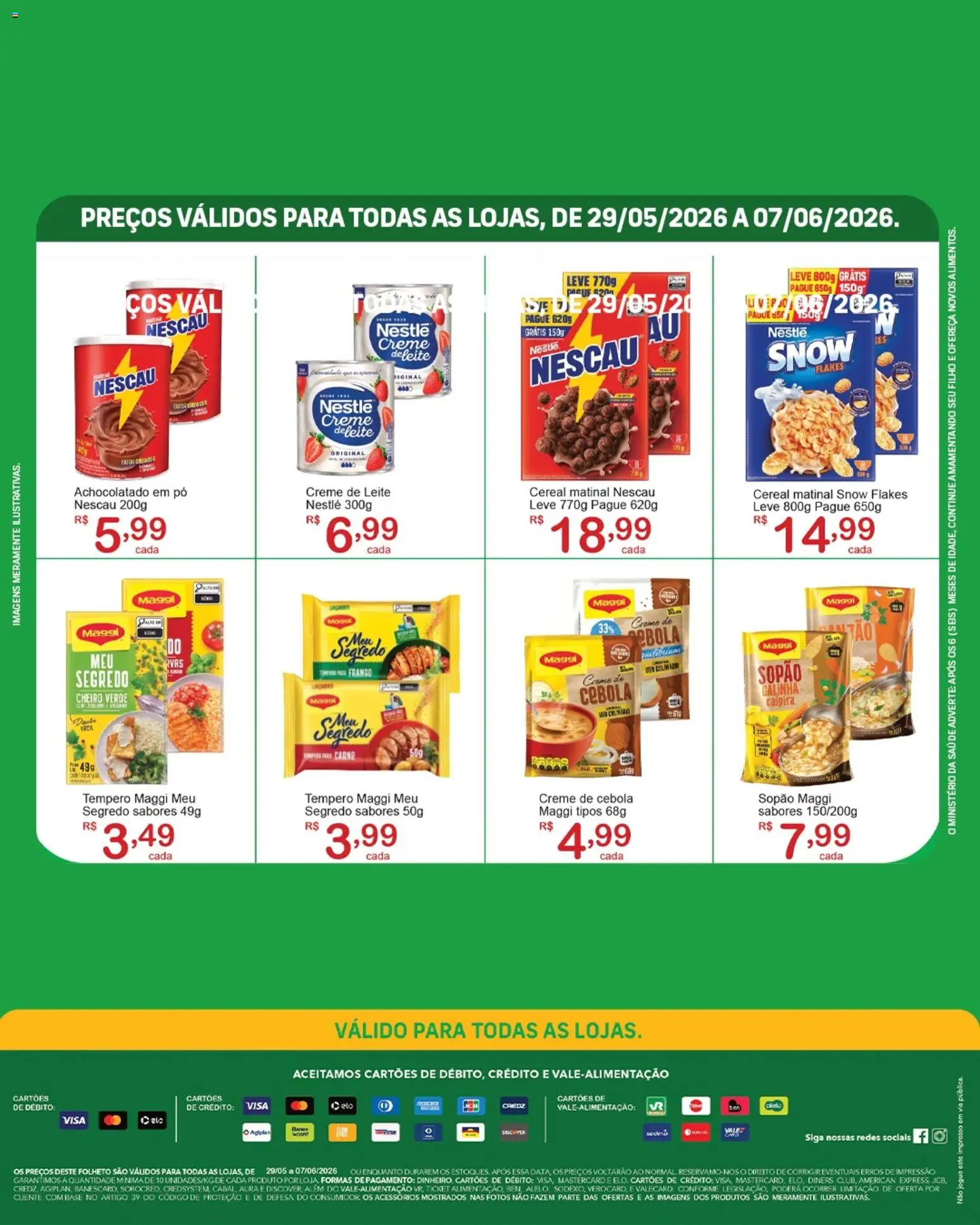 GIGA Atacado Folheto - válido de 29.05.2026 | Página: 3 | Produtos: Pó, Nescau, Base, Creme de leite
