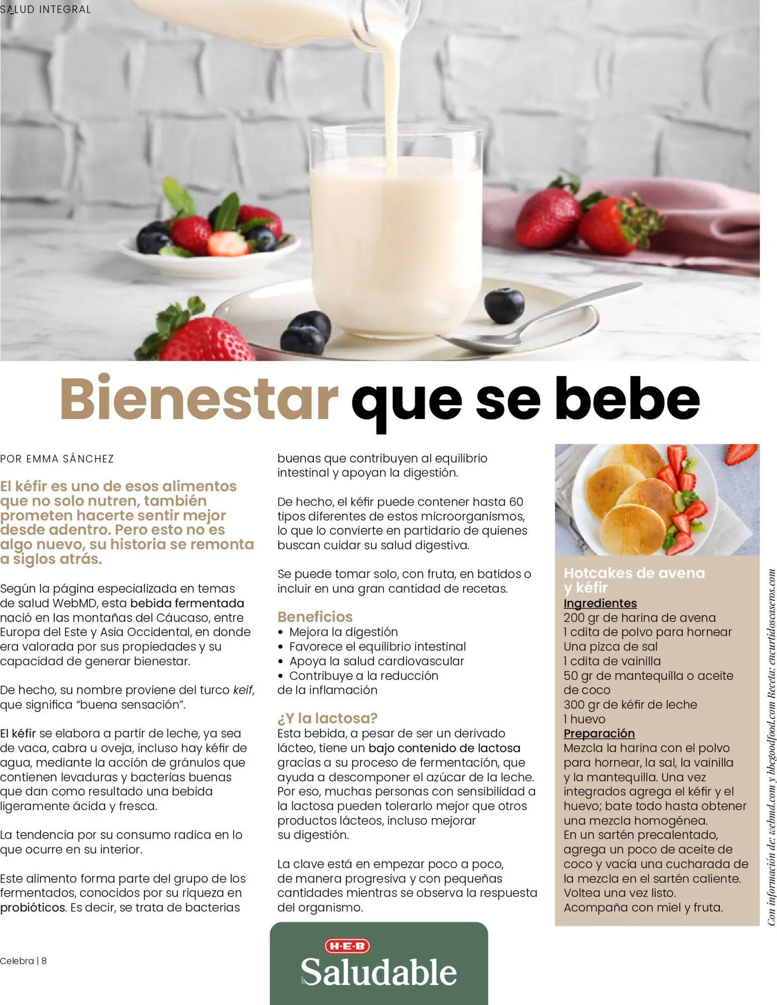 Nuevas ofertas de H-E-B válidas en toda la República Mexicana desde el 01.05.2026. ¡Encuentra las mejores ofertas en H-E-B folleto Celebra! | Página: 8 | Productos: Azúcar, Avena, Leche, Mantequilla