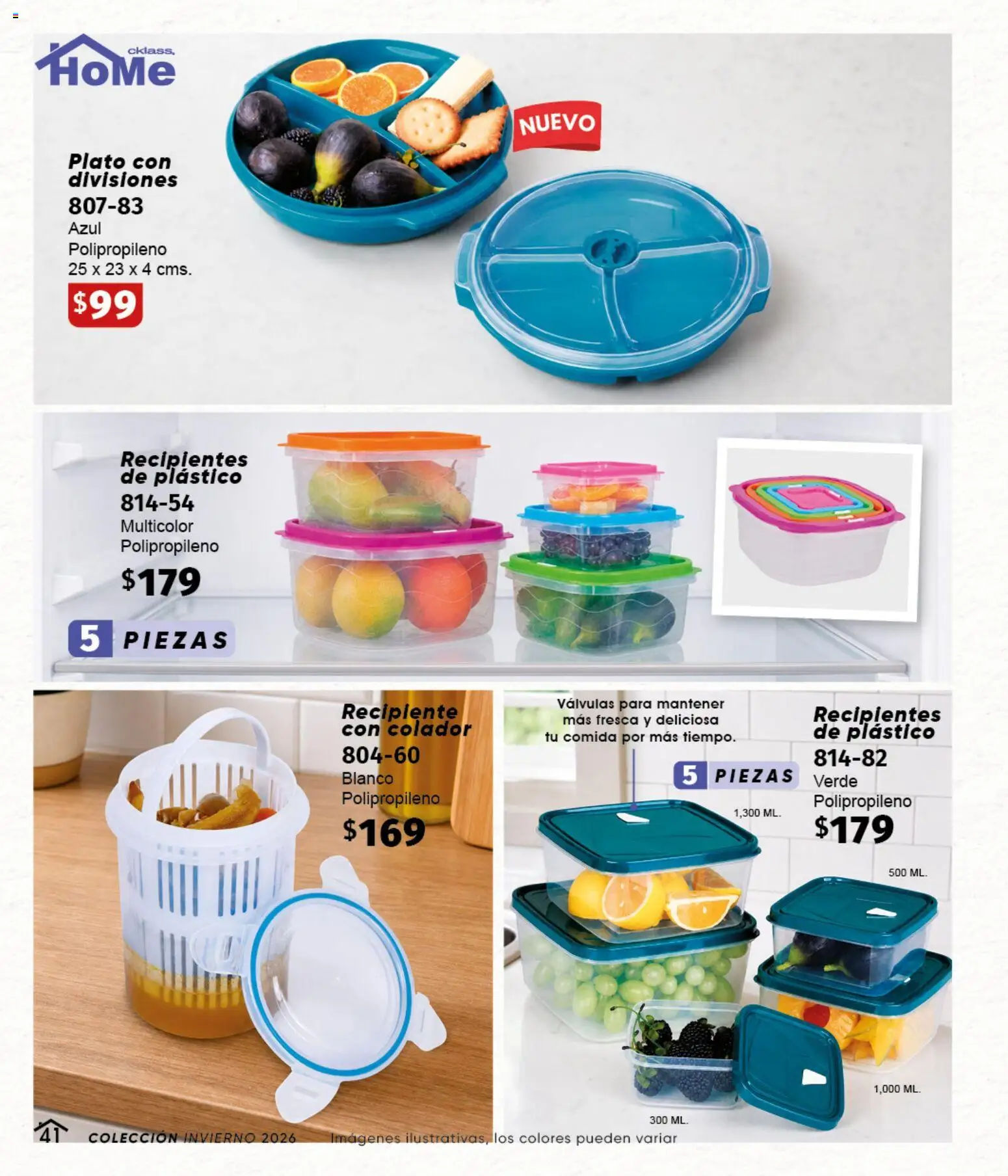 Nuevas ofertas de Cklass válidas en toda la República Mexicana desde el 11/09/2026. ¡Encuentra las mejores ofertas en Cklass catálogo Home Invierno! | Página: 42 | Productos: Colador