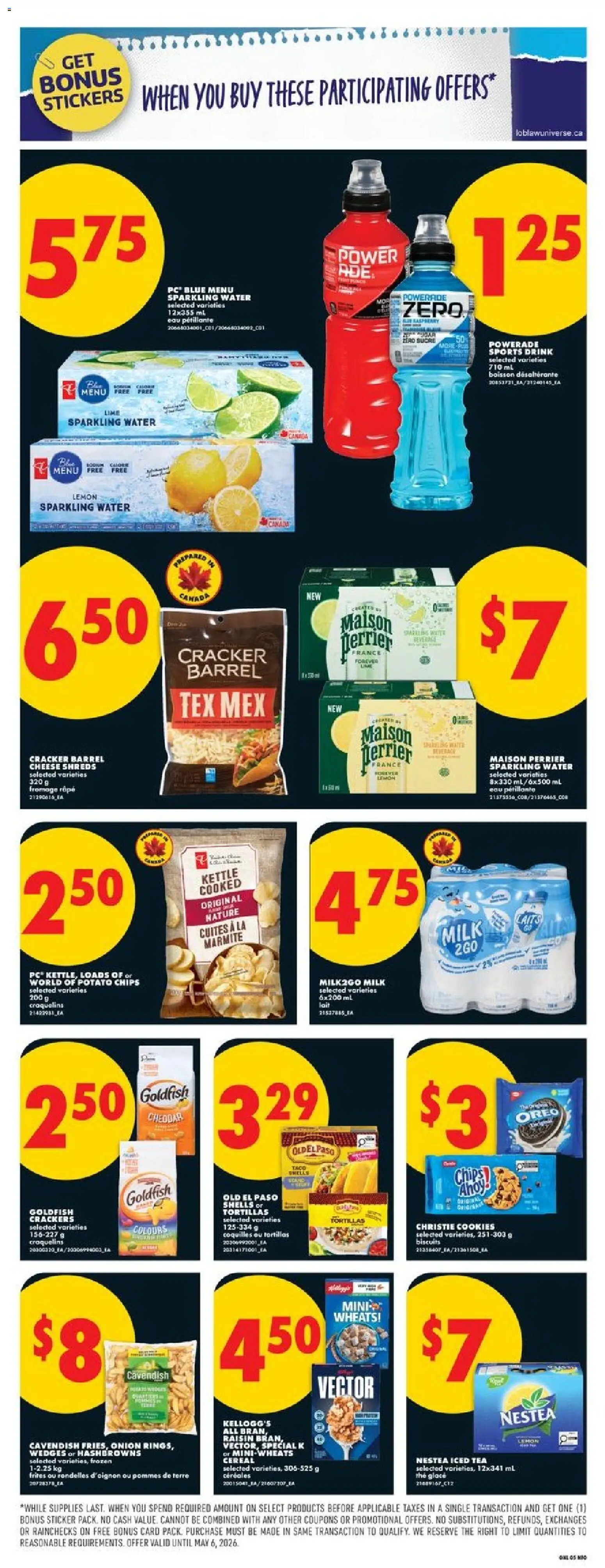 No Frills flyer valid from 16.04.2026 | Page: 13 | Products: Chips, Cookies, Kettle, Milk