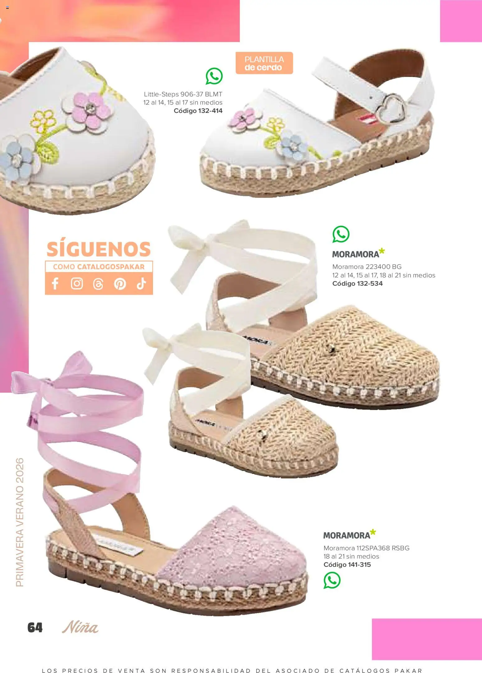 Nuevas ofertas de SC Pakar válidas en toda la República Mexicana desde el 30.01.2026. ¡Encuentra las mejores ofertas en SC Pakar catálogo Niña! | Página: 64 | Productos: Cerdo