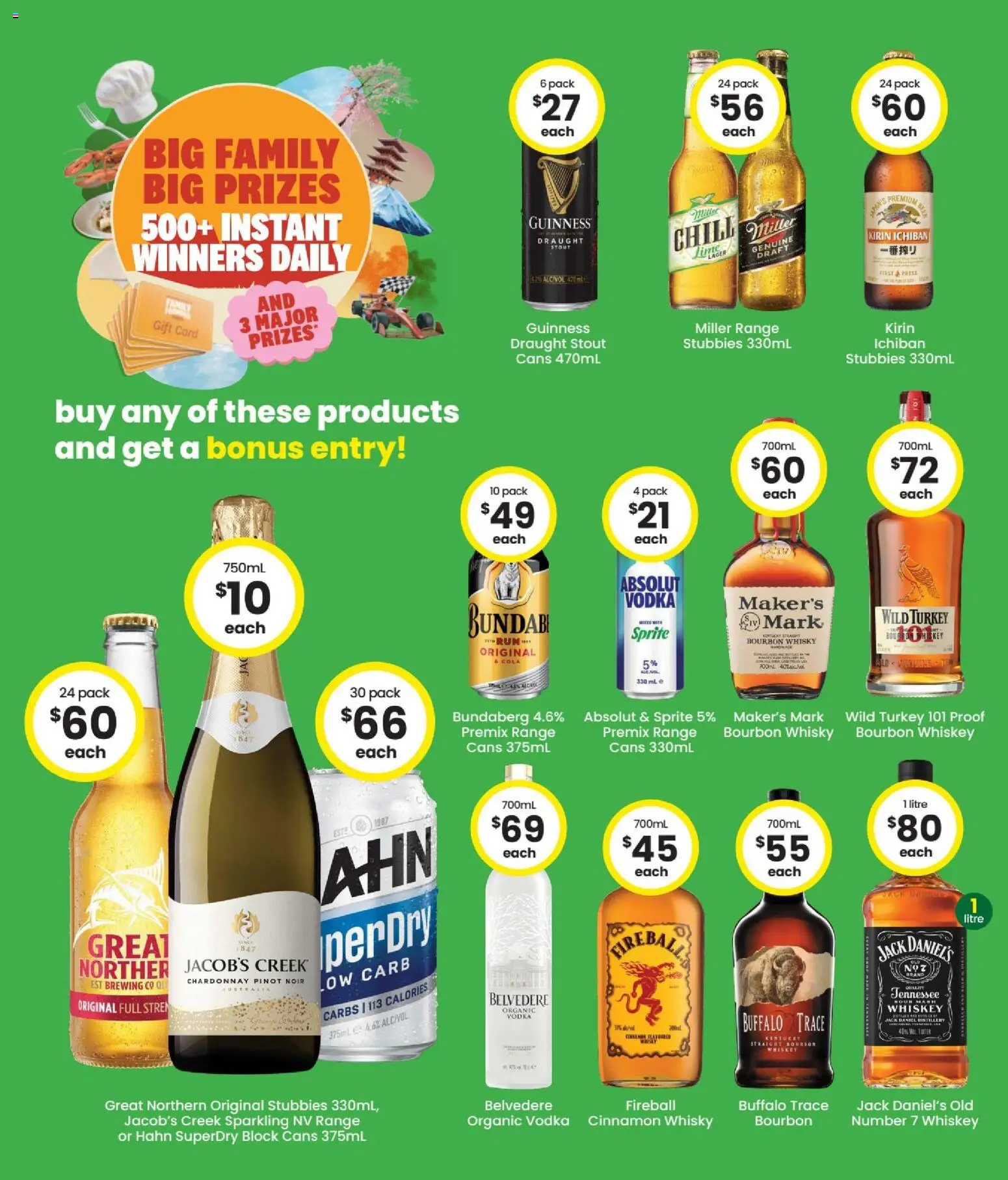 The Bottle-O catalogue - valid from 06/07/2026 | Page: 3 | Products: Bourbon, Vodka, Whiskey, Turkey