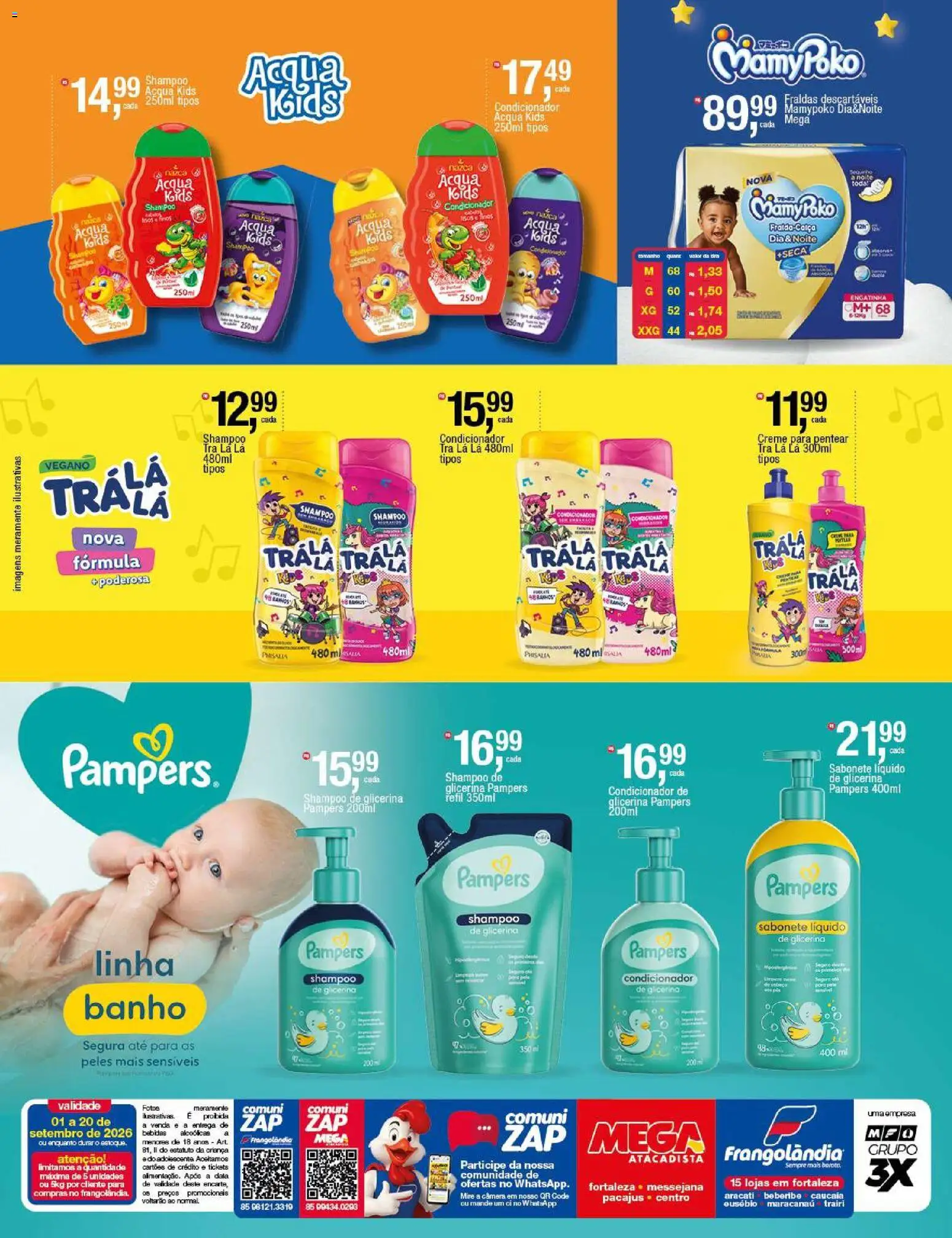 Frangolândia Folheto - válido de 01/09/2026 | Página: 6 | Produtos: Shampoo, Creme para pentear, Câmera, Sabonete líquido