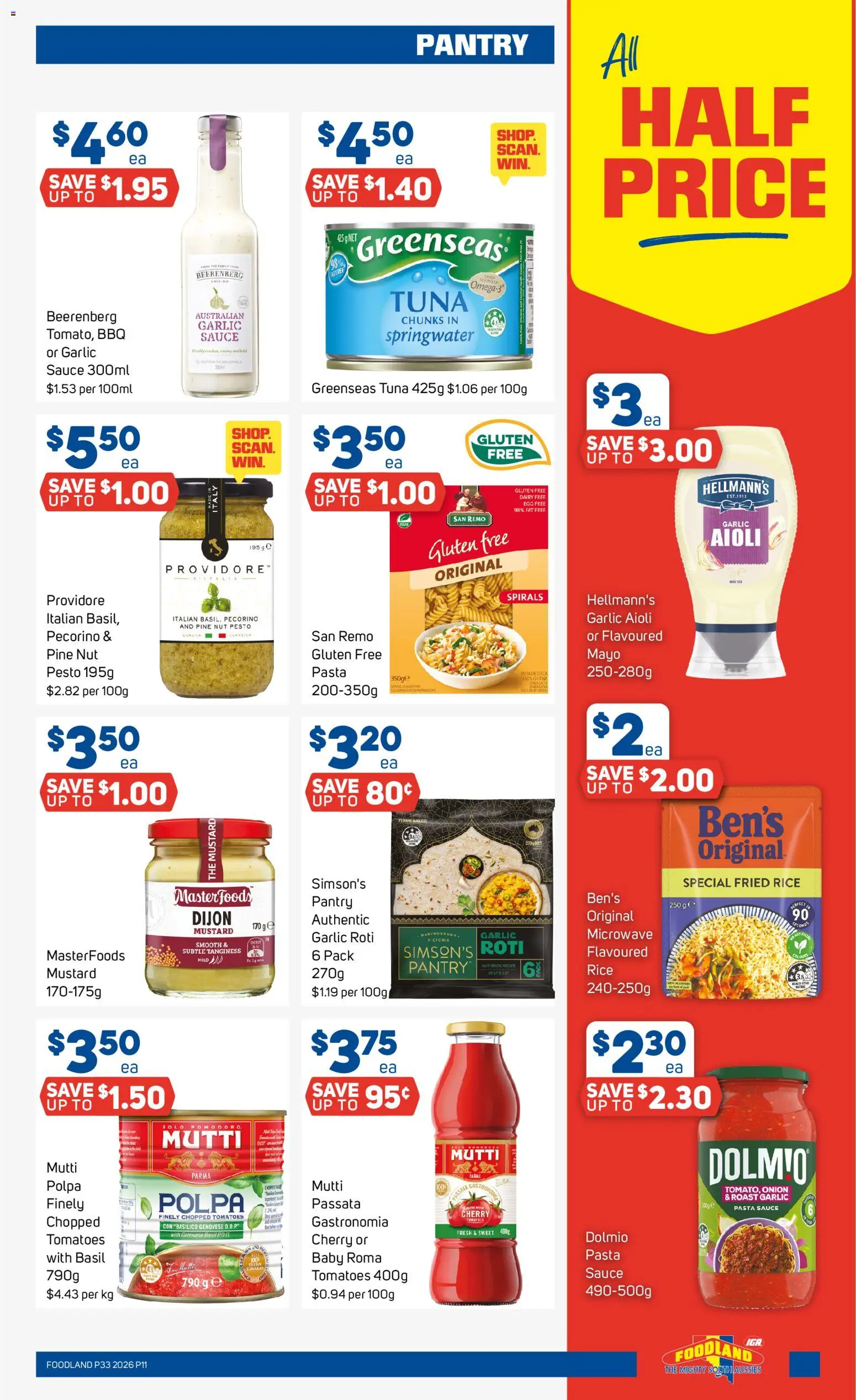 Foodland catalogue - valid from 12/08/2026 | Page: 11 | Products: Pasta, Garlic, Pesto, Microwave