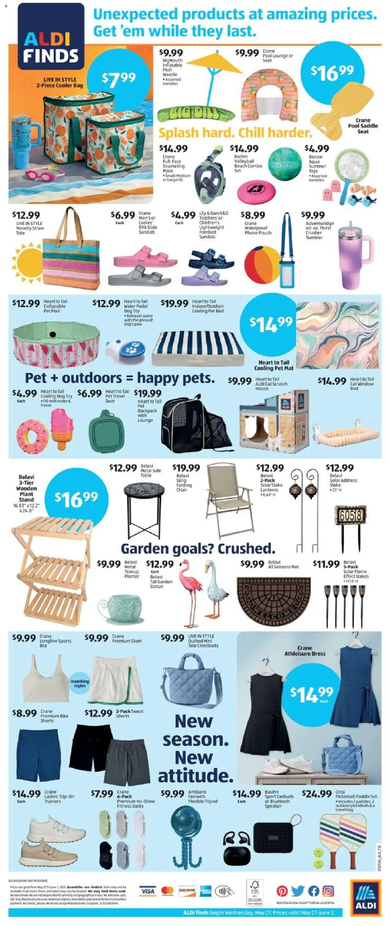 Aldi Weekly Ad - valid from 27.05.2026 | Page: 2 | Products: Bed, Water, Backpack, Bag