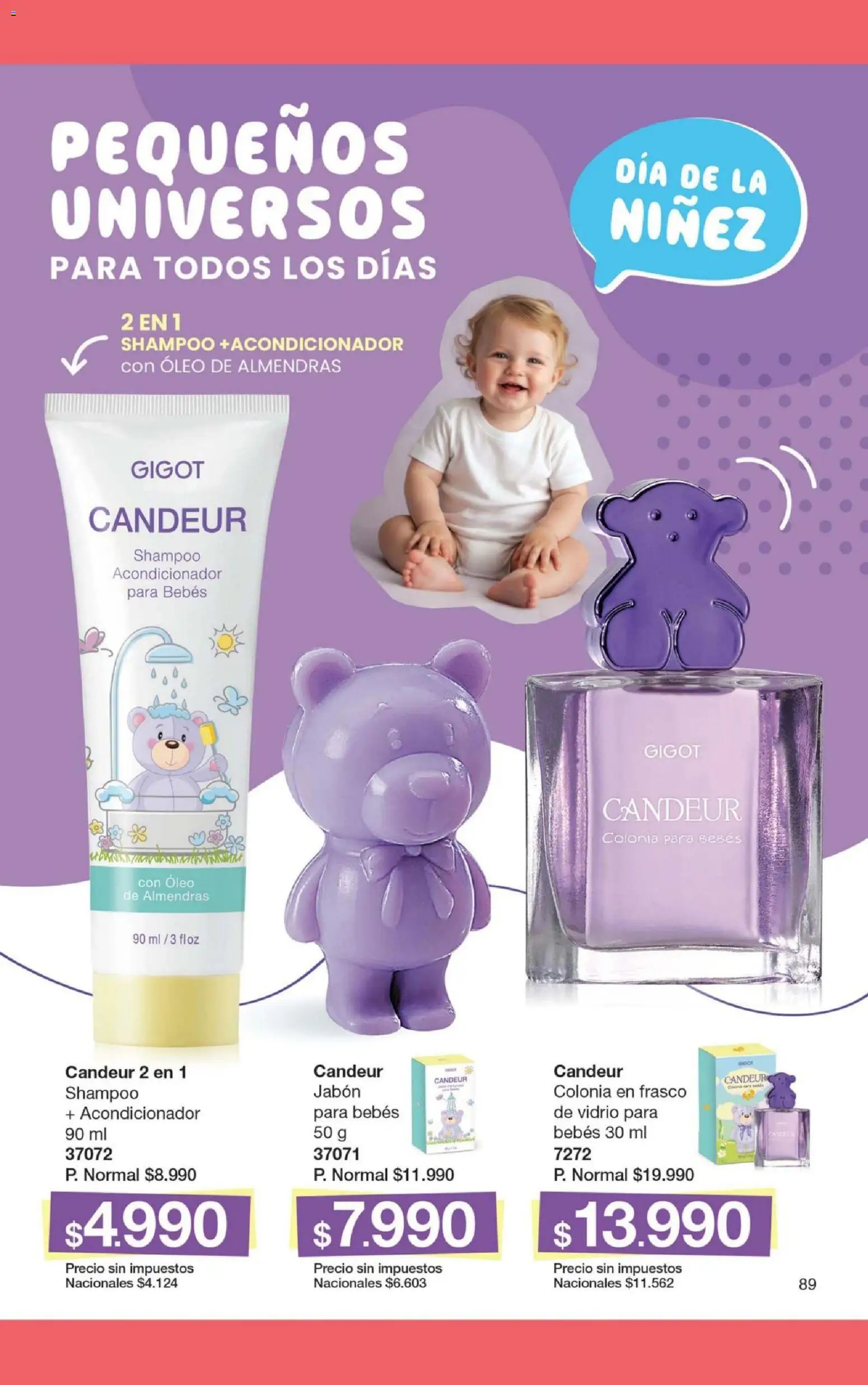 Gigot catálogo 11 │ válido desde el 01/07/2026 | Página: 95 | Productos: Almendras, Shampoo, Acondicionador, Frasco