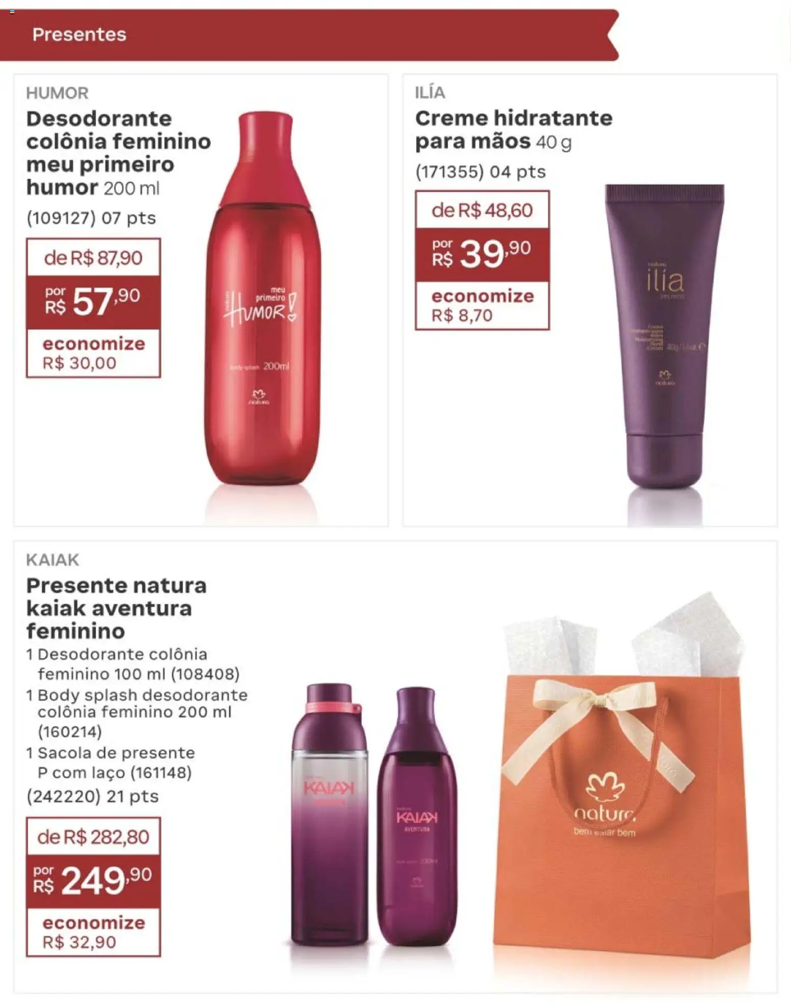 Natura Folheto - válido de 10/08/2026 | Página: 258 | Produtos: Desodorante, Creme, Body
